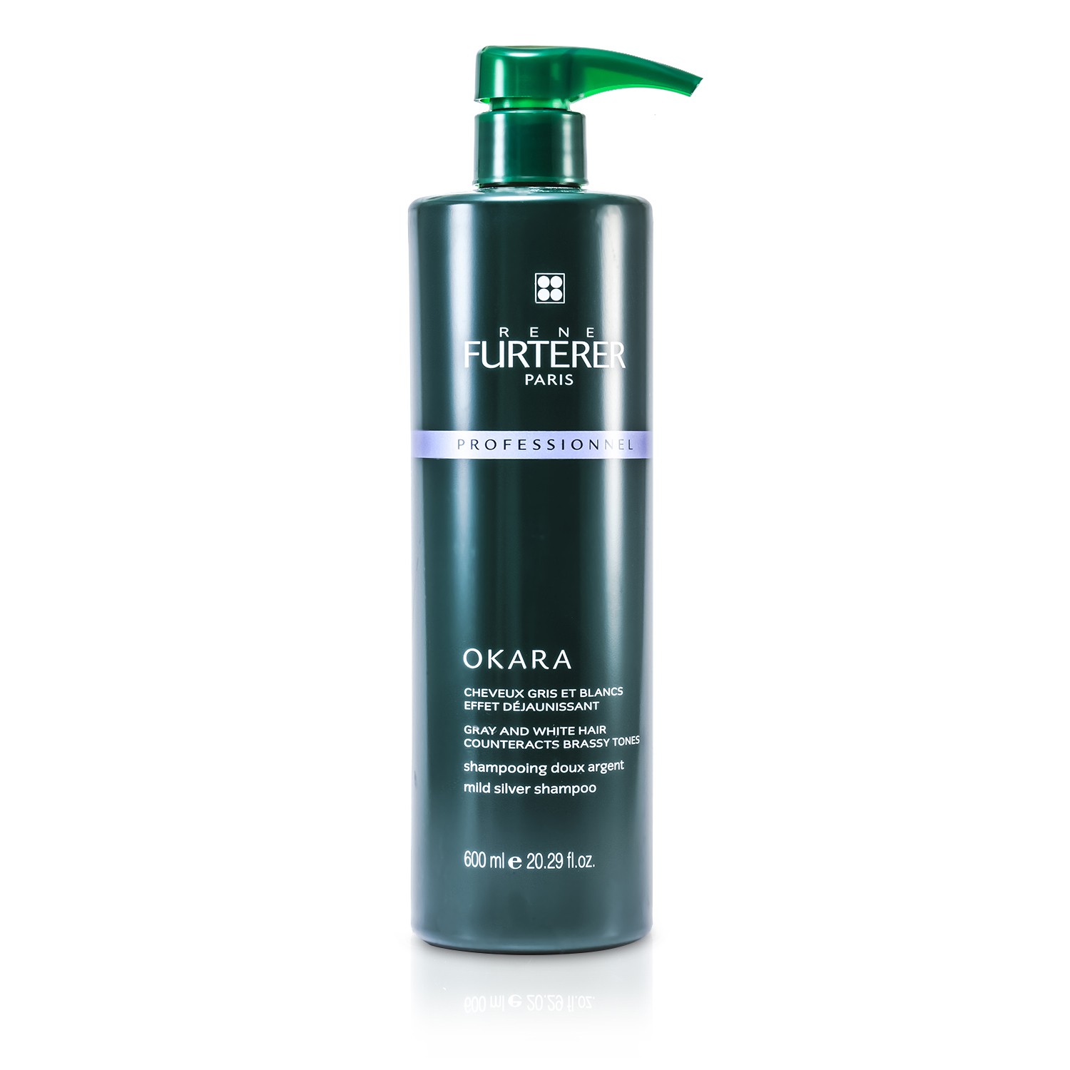 Rene Furterer Stříbrný šampon pro šedivé a bílé vlasy Okara Mild Silver Shampoo - For Gray and White Hair (salonní produkt) 600ml/20.29oz