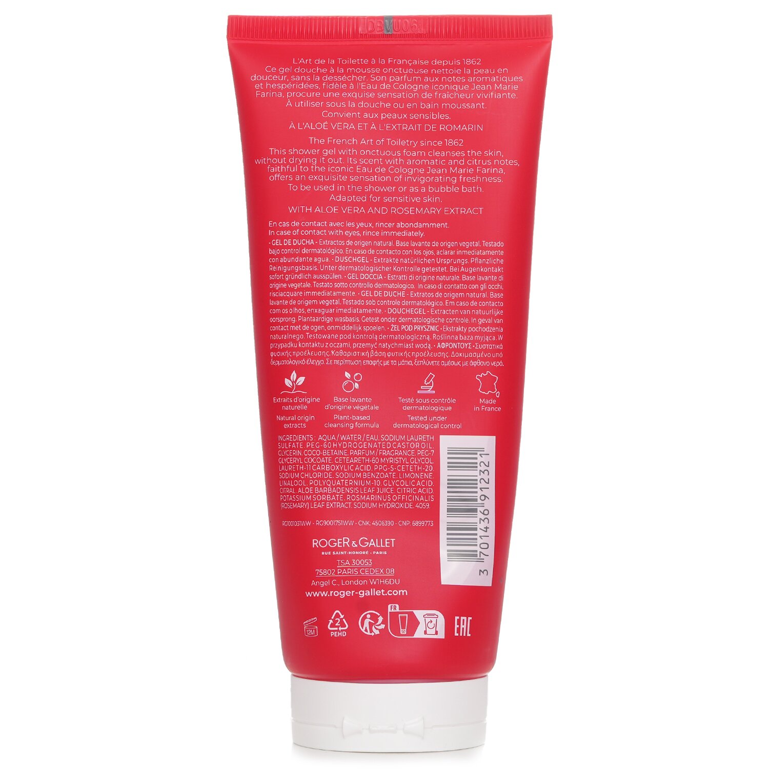 Roger & Gallet Jean Marie Farina Shower Gel 200ml/6.6oz
