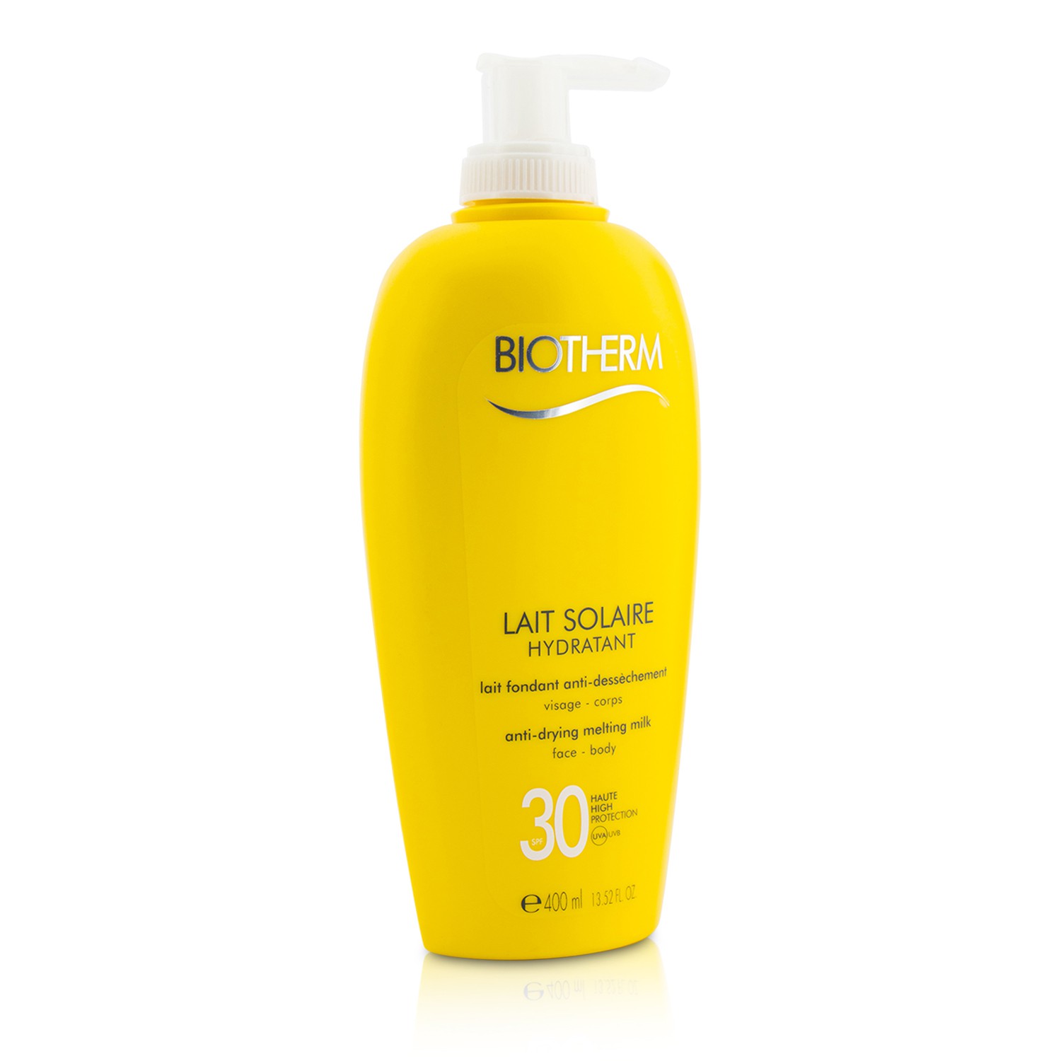 Biotherm Lait Solaire SPF 30 UVA/UVB Beskyttelse, Smeltende Melk 400ml/13.52oz