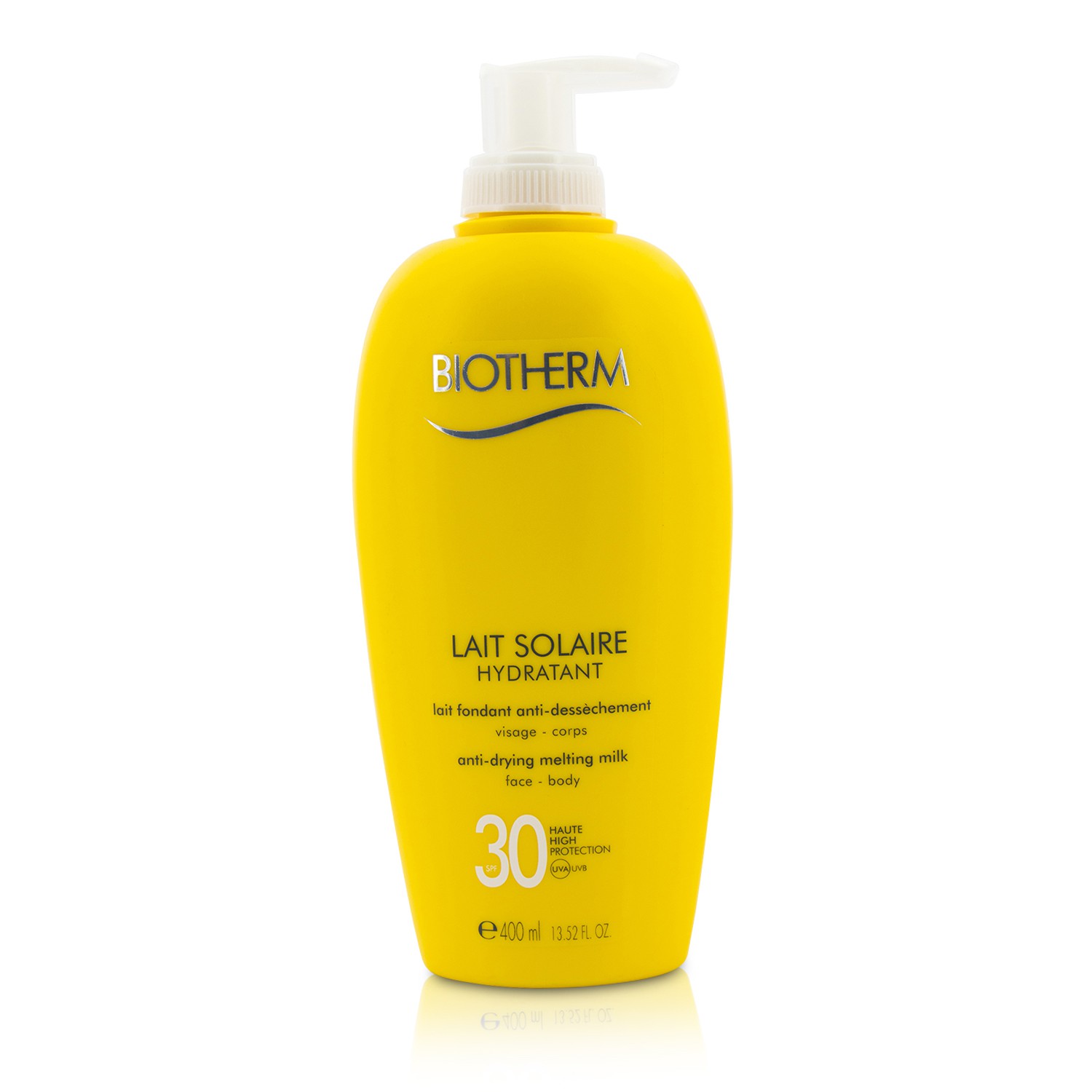 Biotherm Lait Solaire SPF 30 UVA/UVB Beskyttelse, Smeltende Melk 400ml/13.52oz