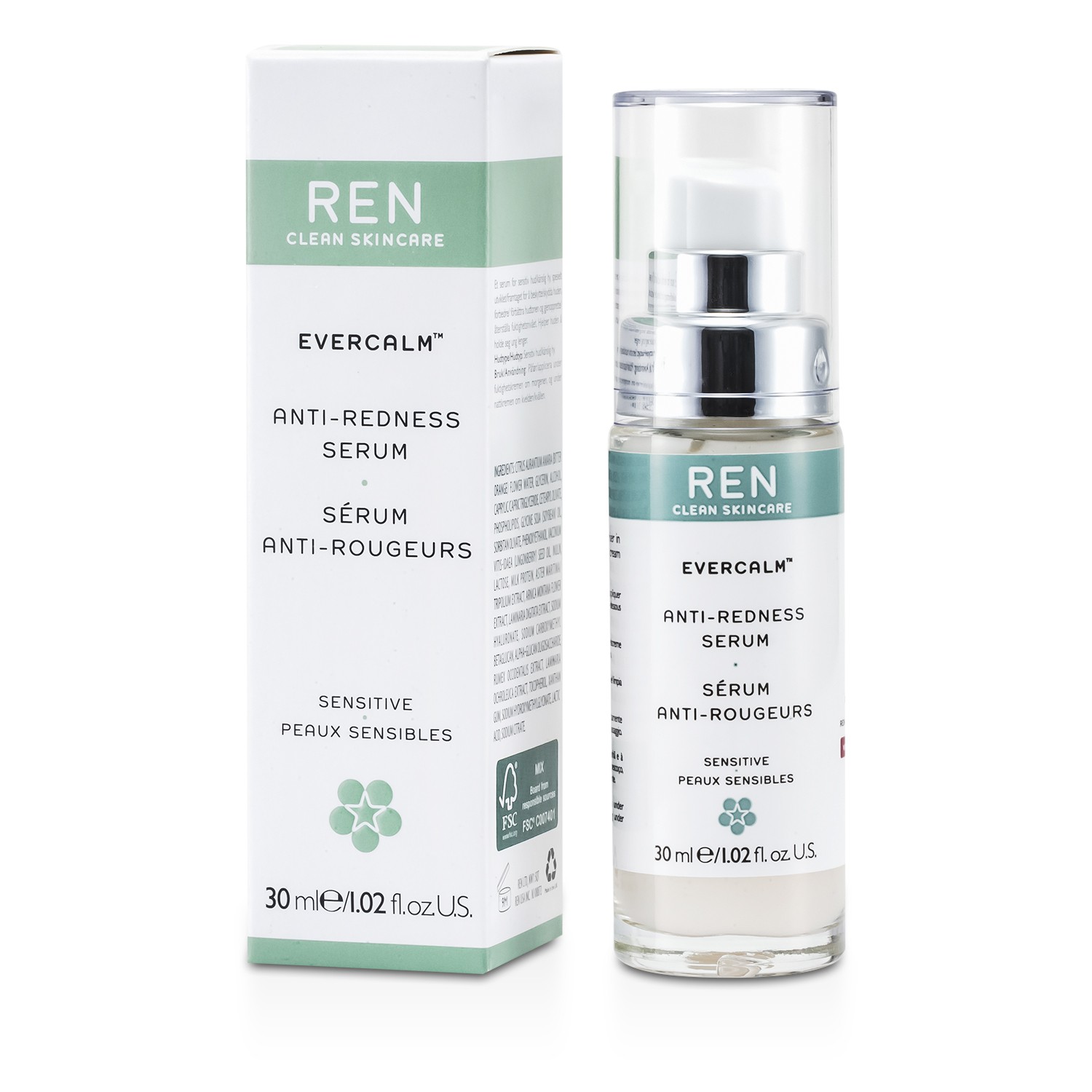 Ren Evercalm Anti-Redness Serum (For Sensitive Skin) 30ml/1.02oz
