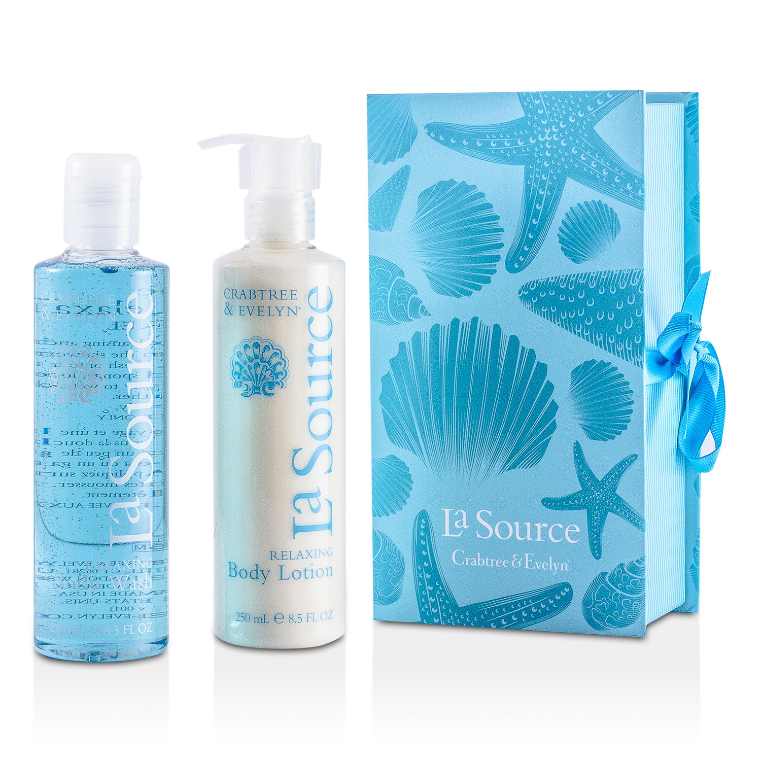 Crabtree & Evelyn La Source Perfect Pair: Body Wash 250ml + Body Lotion 250ml 2pcs