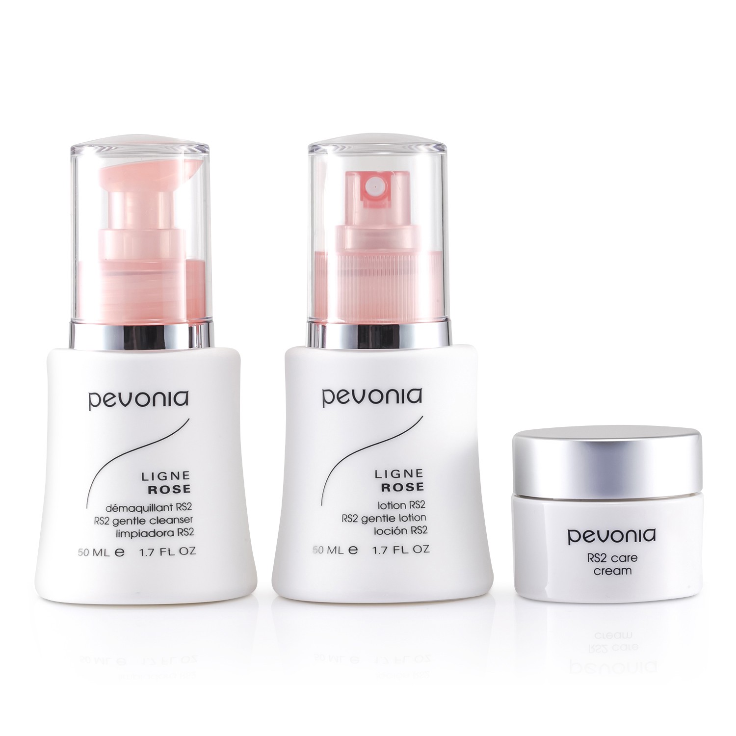 Pevonia Botanica Rosacea Skincare Solution Redness-B-Gone: RS2 Limpiador 50ml/1.7oz + RS2 Loción 50ml/1.7oz + RS2 Crema 20ml/0.7oz 3pcs
