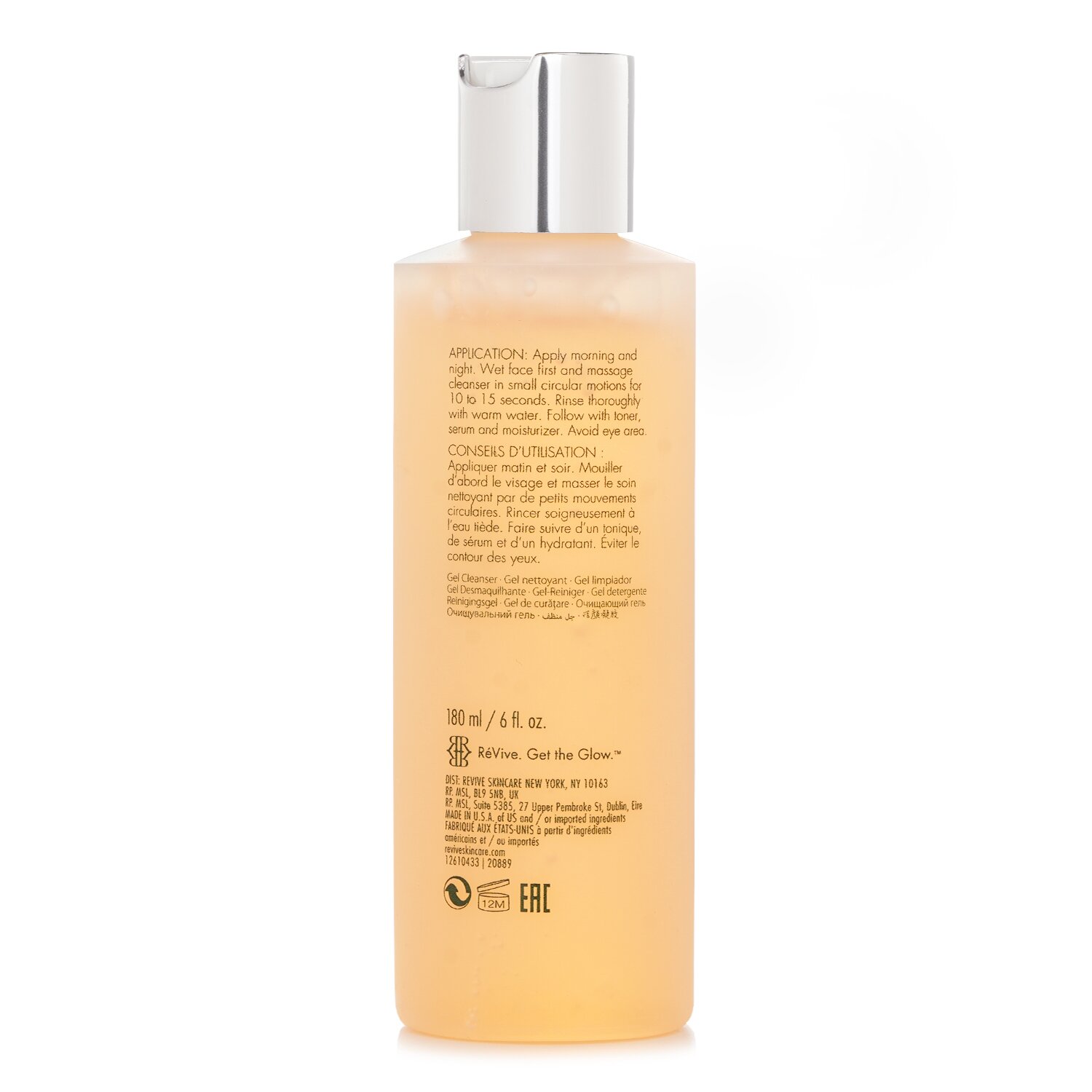 ReVive Gel Cleanser Gentle Purifying Wash 180ml/6oz