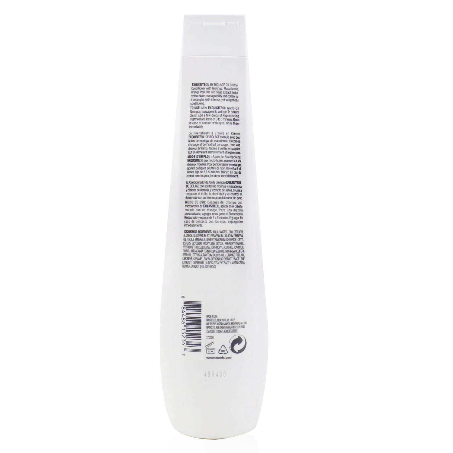 Matrix Biolage ExquisiteOil Oil Creme Conditioner 400ml/13.5oz