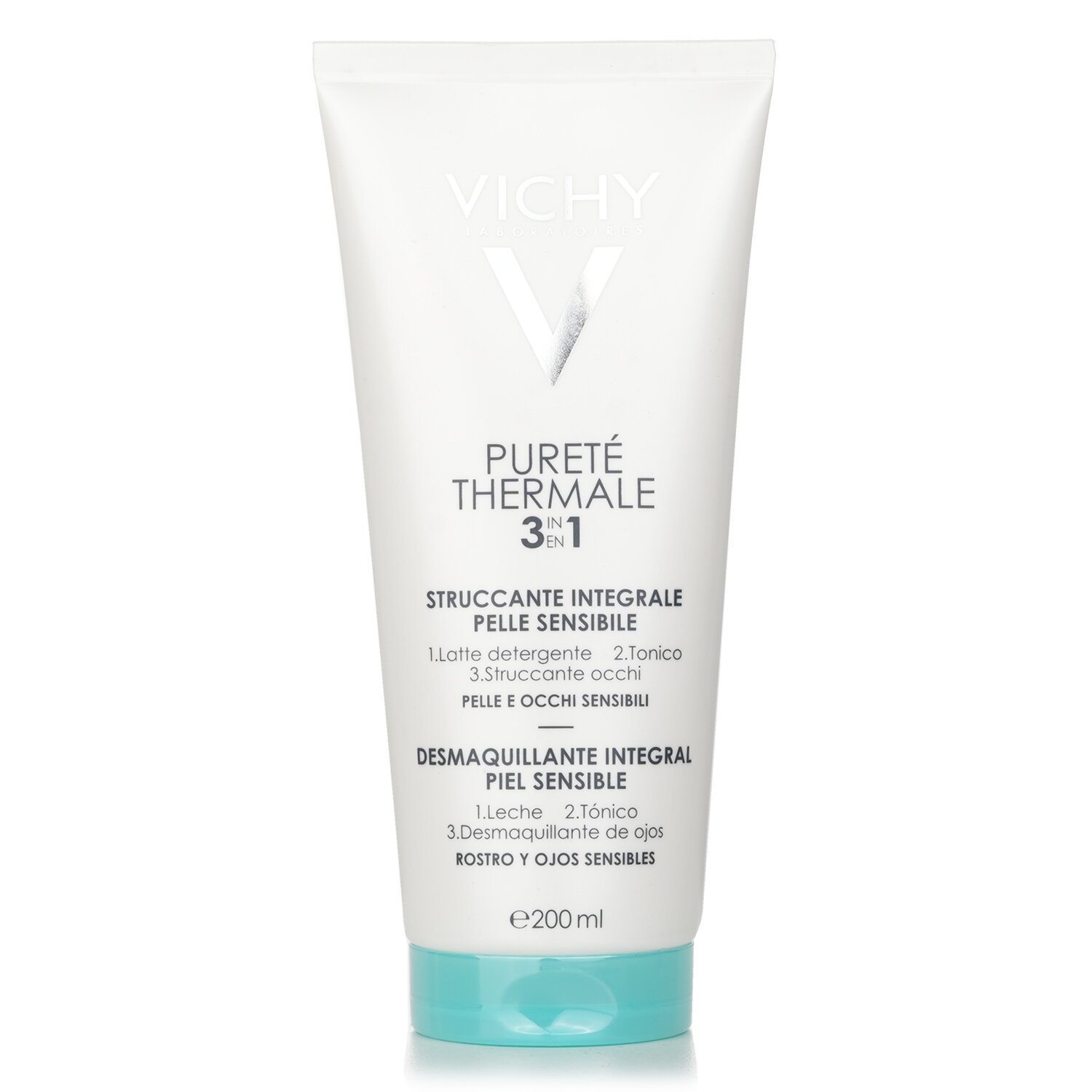 Vichy Purete Thermale 3 In 1 One Step Cleanser (For Sensitive Skin) (Random Packaging) 200ml/6.76ml