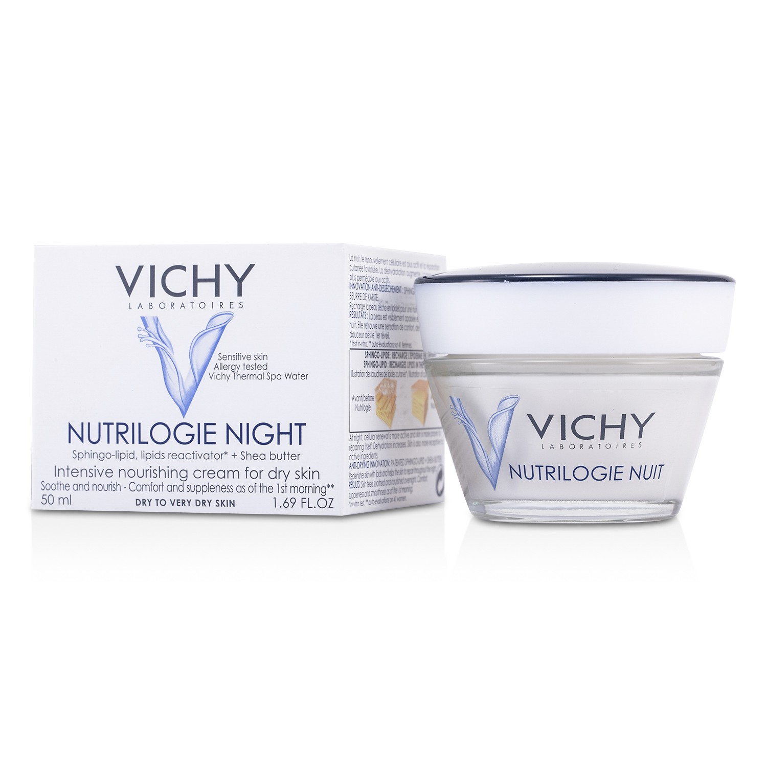 Vichy Nutrilogie Night Intensive Nourishing Cream (For Dry Skin) 50ml/1.69oz