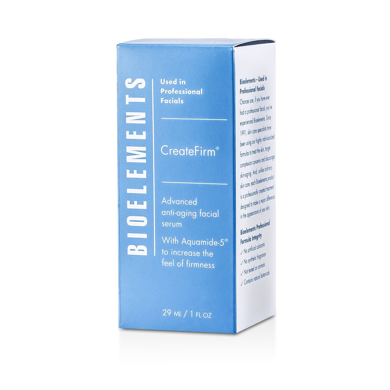 Bioelements CreateFirm - Pokročilé pleťové sérum proti stárnutí (pro velmi suchou, suchou, smíšenou a mastnou pleť) 29ml/1oz