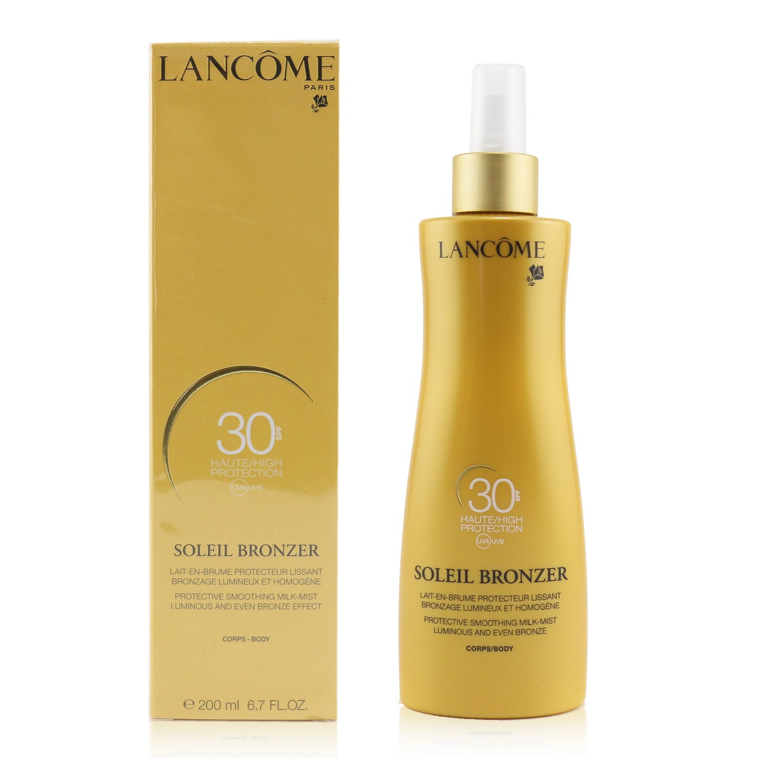 Lancome Soleil Bronzer Разглаживающее Защитное Молочко-Спрей SPF30 200ml/6.7oz