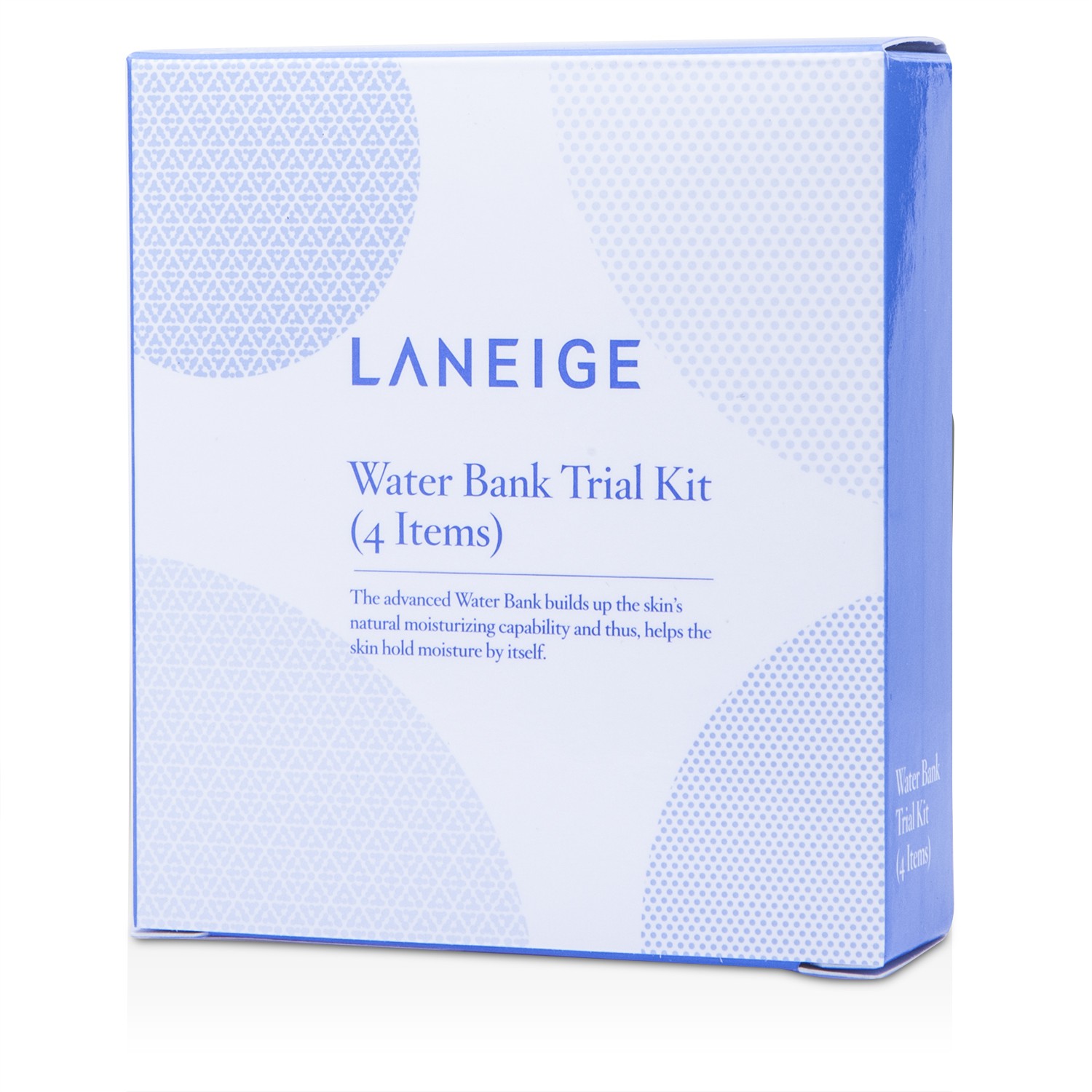 Laneige Kit Percubaan Water Bank: Essence 10ml + Moisture Cream 10ml + Gel Cream 10ml + Eye Gel 3ml 4pcs