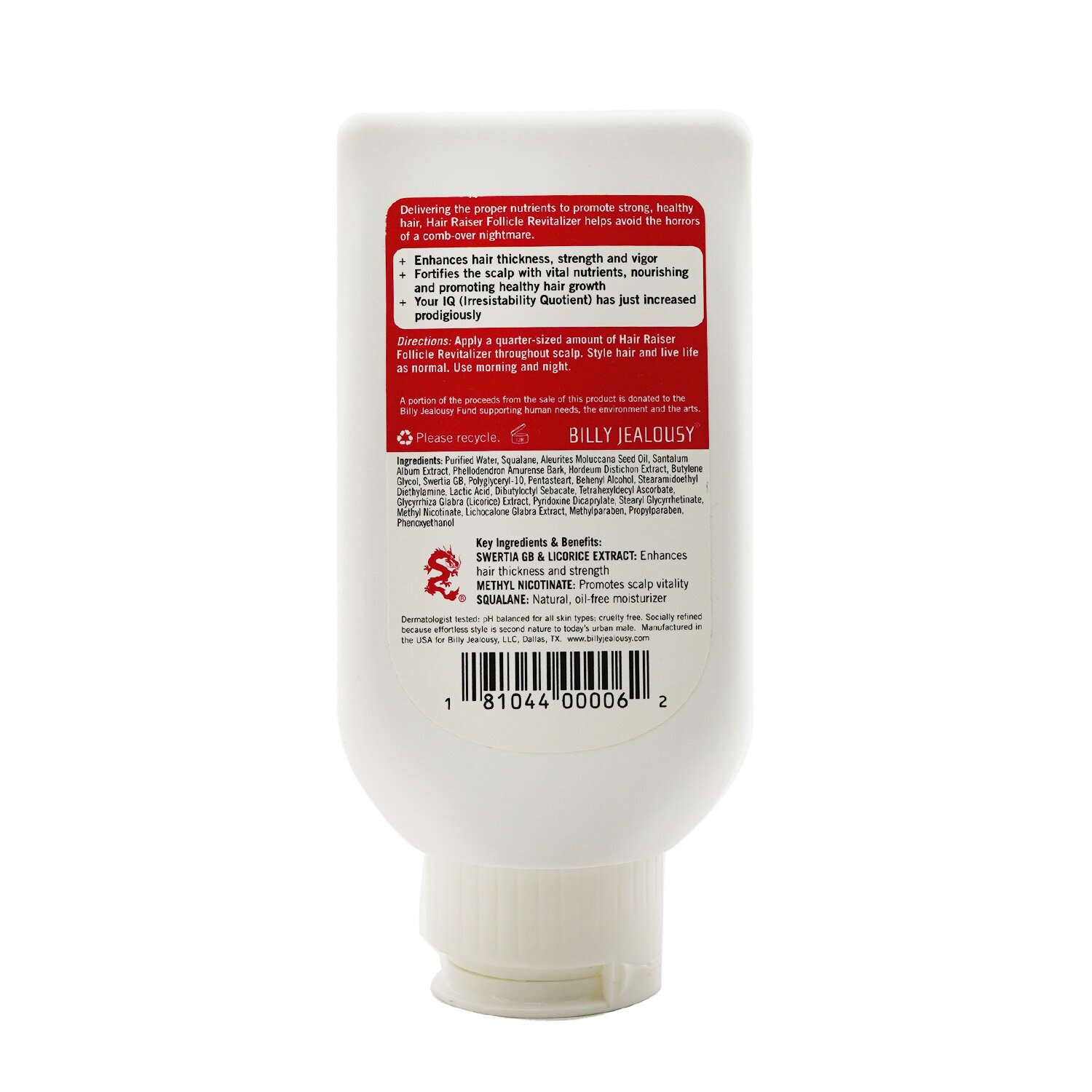 Billy Jealousy Hair Raiser Follicle Revitalizer 88ml/3oz