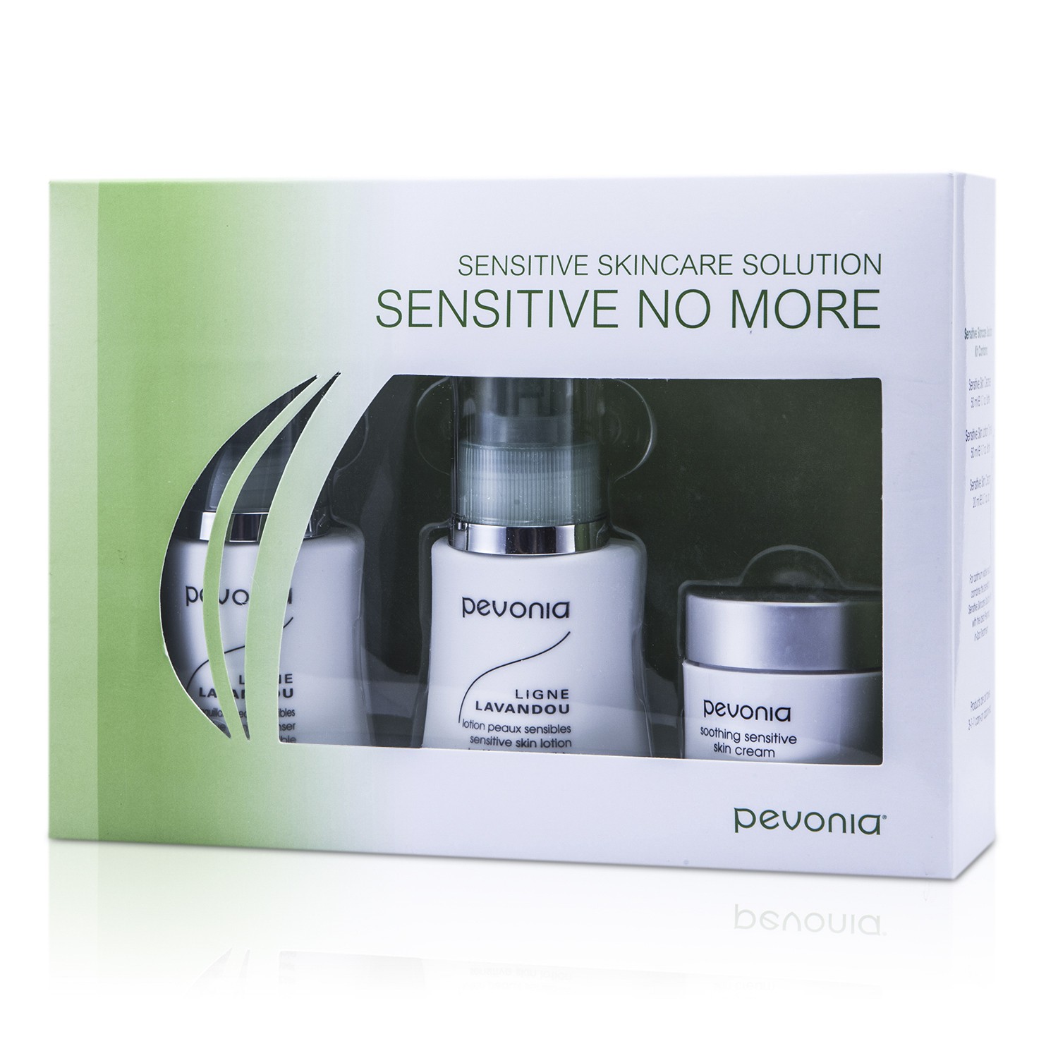 Pevonia Botanica Sensitive No More محلول العناية بالبشرة الحساسة: منظف 50مل/1.7أوقية + لوشن 50مل/1.7أوقية + كريم 20مل/0.7أوقية 3pcs