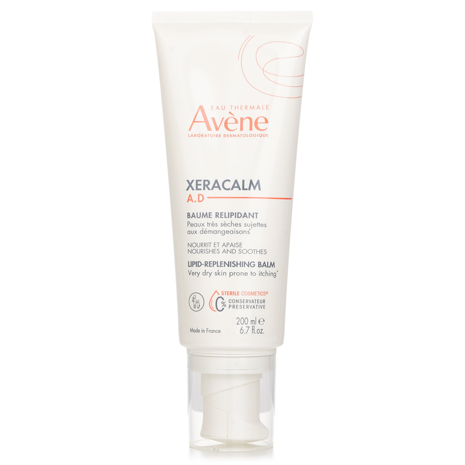 Avene XeraCalm A.D Lipid-Replenishing Balm - For Very Dry Skin Prone to Atopic Dermatitis or Itching 200ml/6.76oz