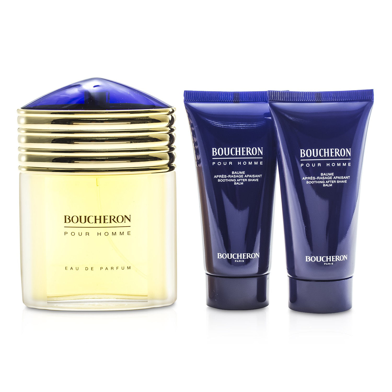 Boucheron Boucheron Набор: Парфюмированная Вода Спрей 100мл/3.3унц + 2х Успокаивающий Бальзам после Бритья 50мл/1.6унц 3pcs