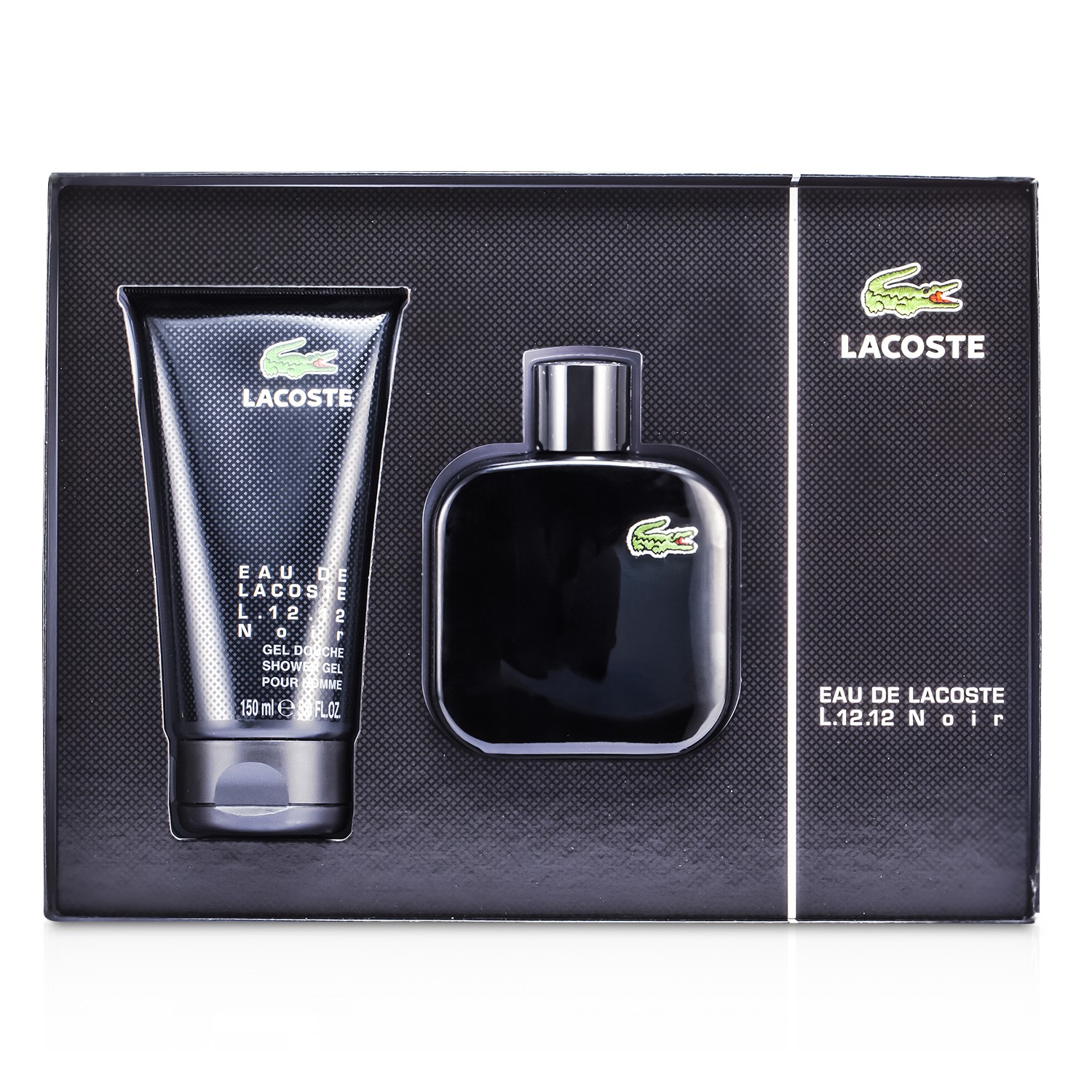 Lacoste Eau De Lacoste L.12.12 Noir Coffret: Eau De Toilette Spray 100ml/3.3oz + Shower Gel 150ml/5oz 2pcs