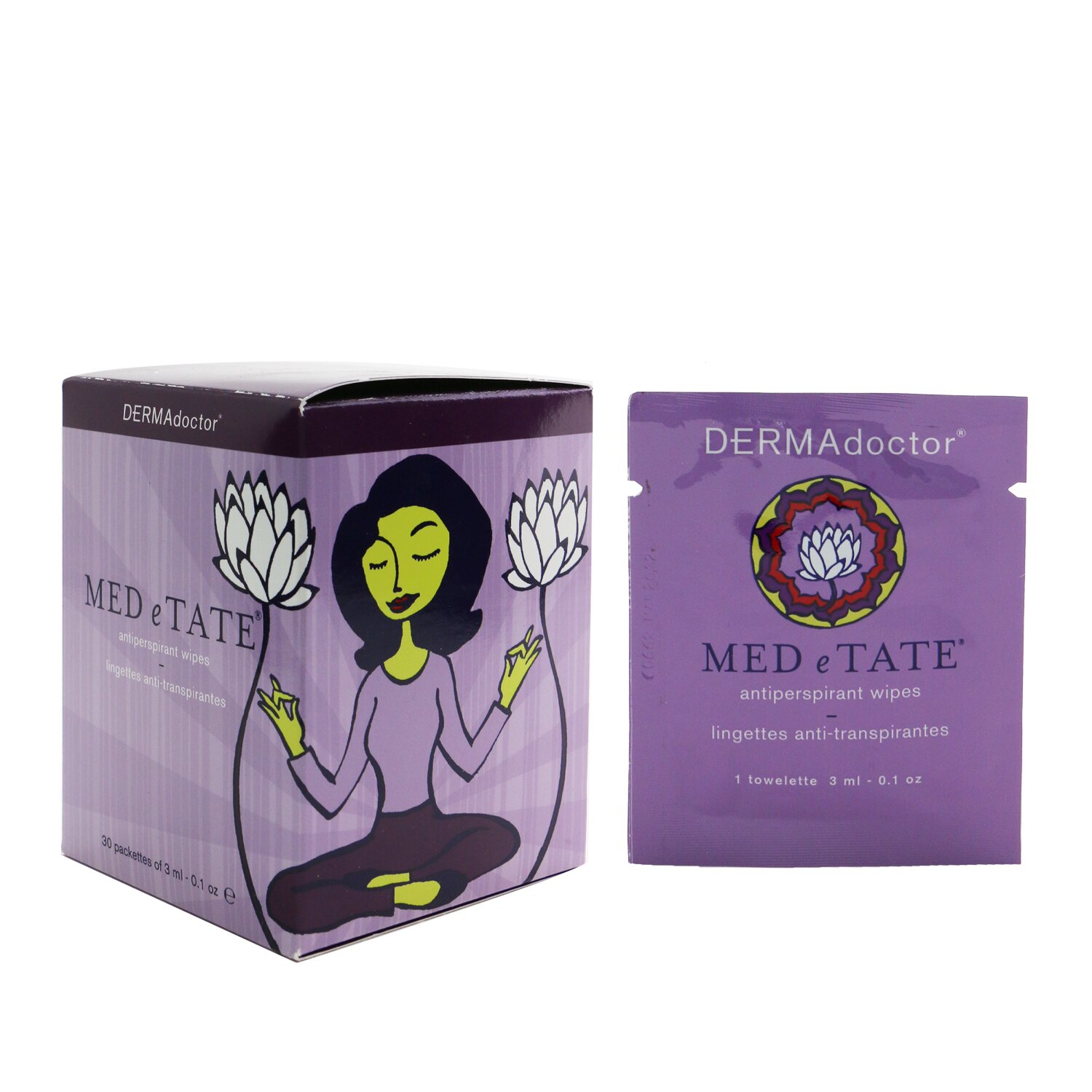 DERMAdoctor MED e TATE Toallitas Antitranspirantes 30 Packettes