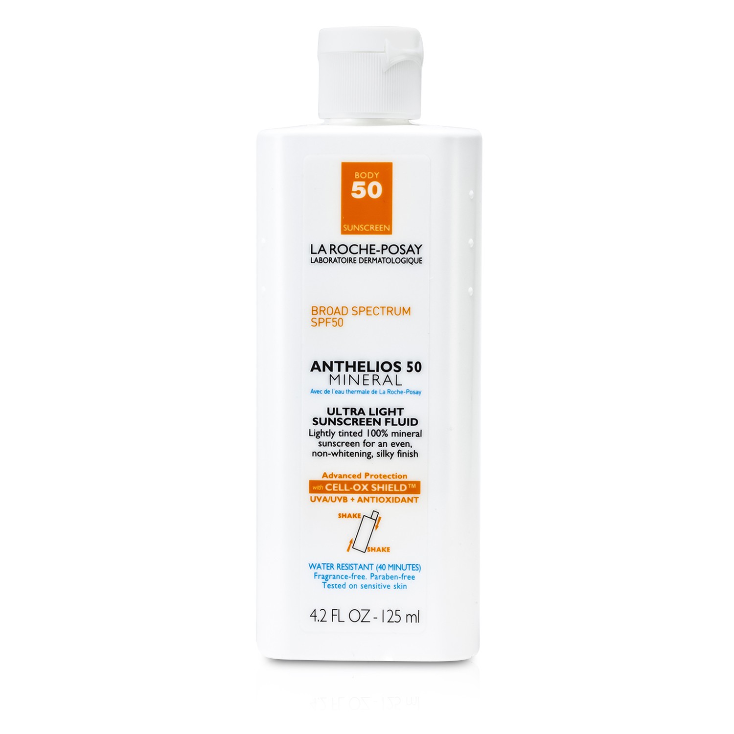 La Roche Posay New Anthelios 50 Mineral Ultra Light Sunscreen Fluid For Body (Exp. Date 05/2015) 125ml/4.2oz
