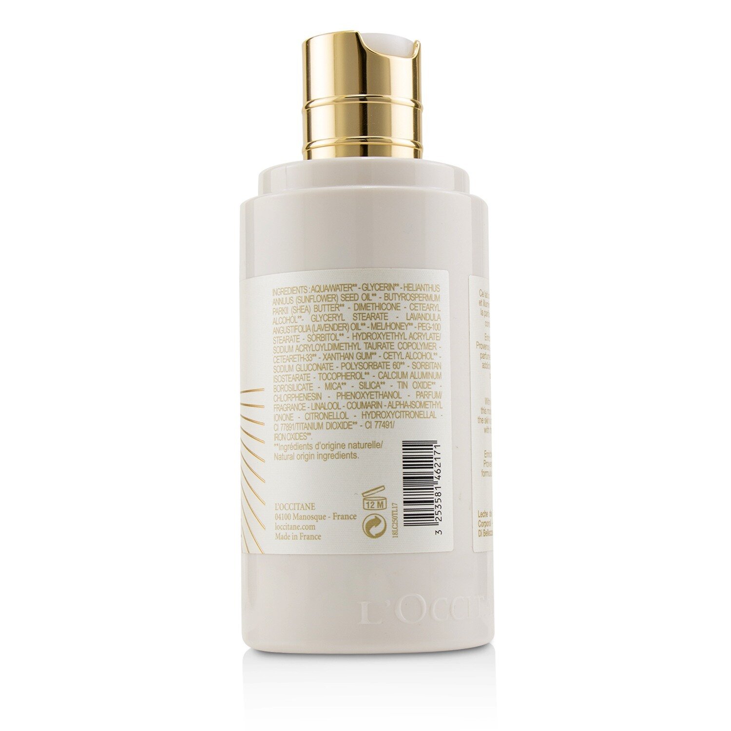 L'Occitane Terre De Lumiere Beautifying Body Milk (Packaging Slightly Damaged) 250ml/8.4oz