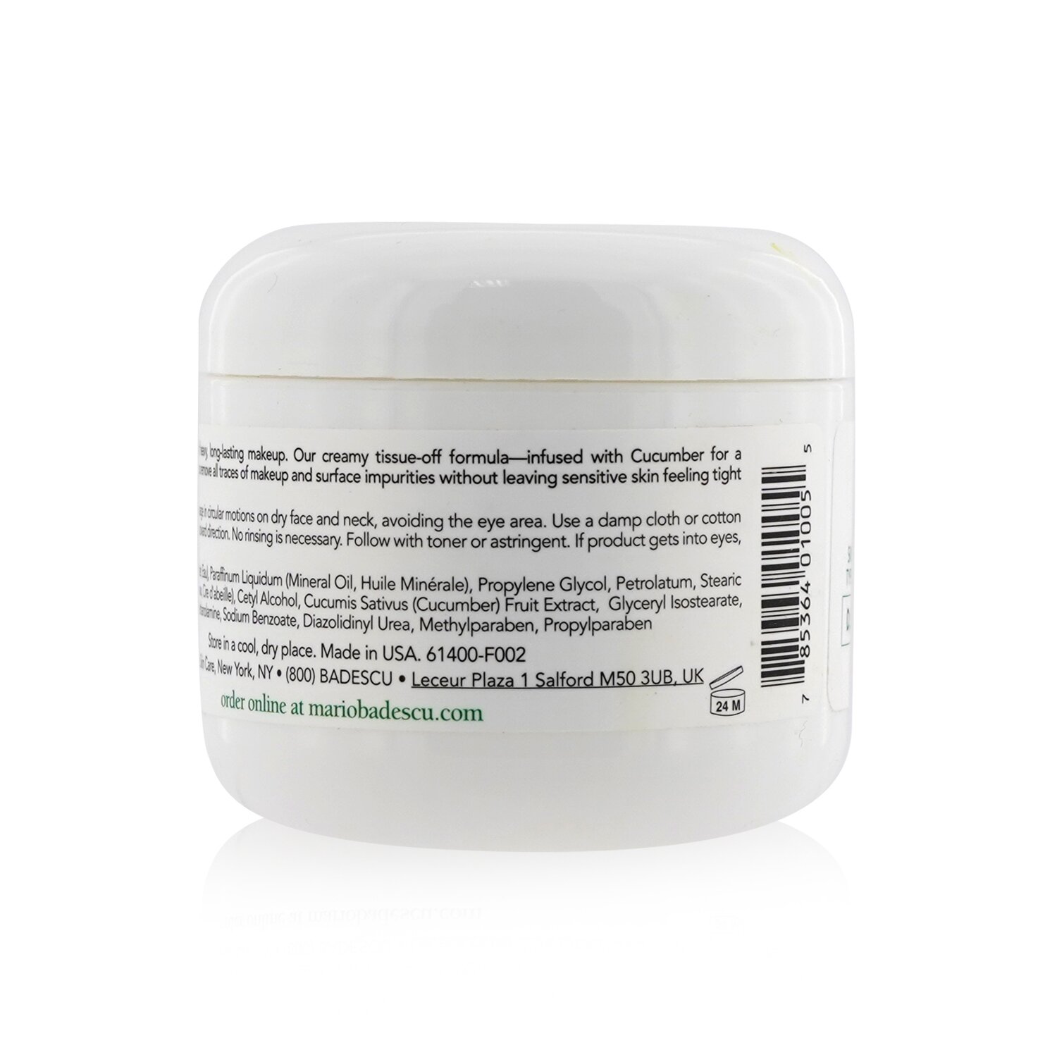 Mario Badescu Cucumber Make-Up Remover Cream 118ml/4oz