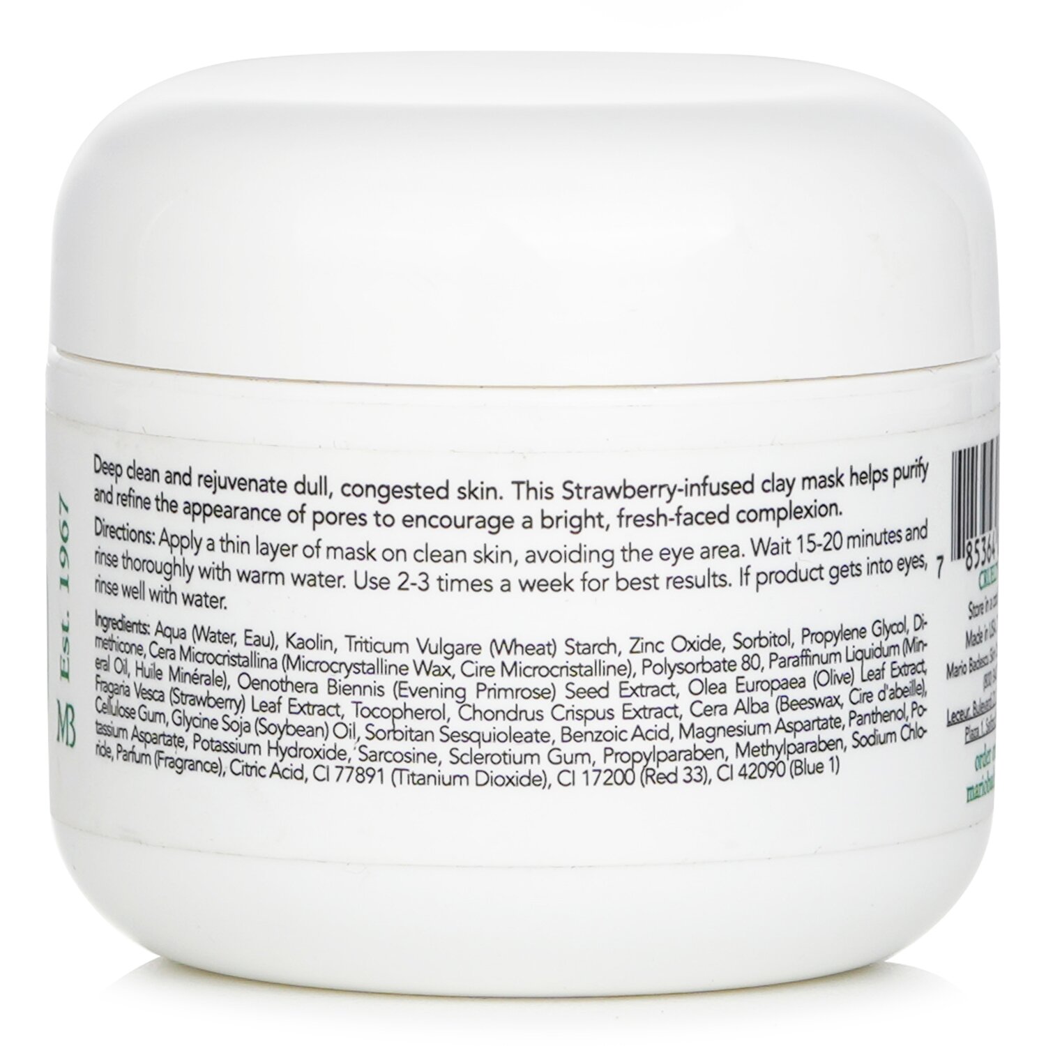 Mario Badescu Strawberry Tonic Mask - For Combination/ Oily/ Sensitive Skin Types 59ml/2oz