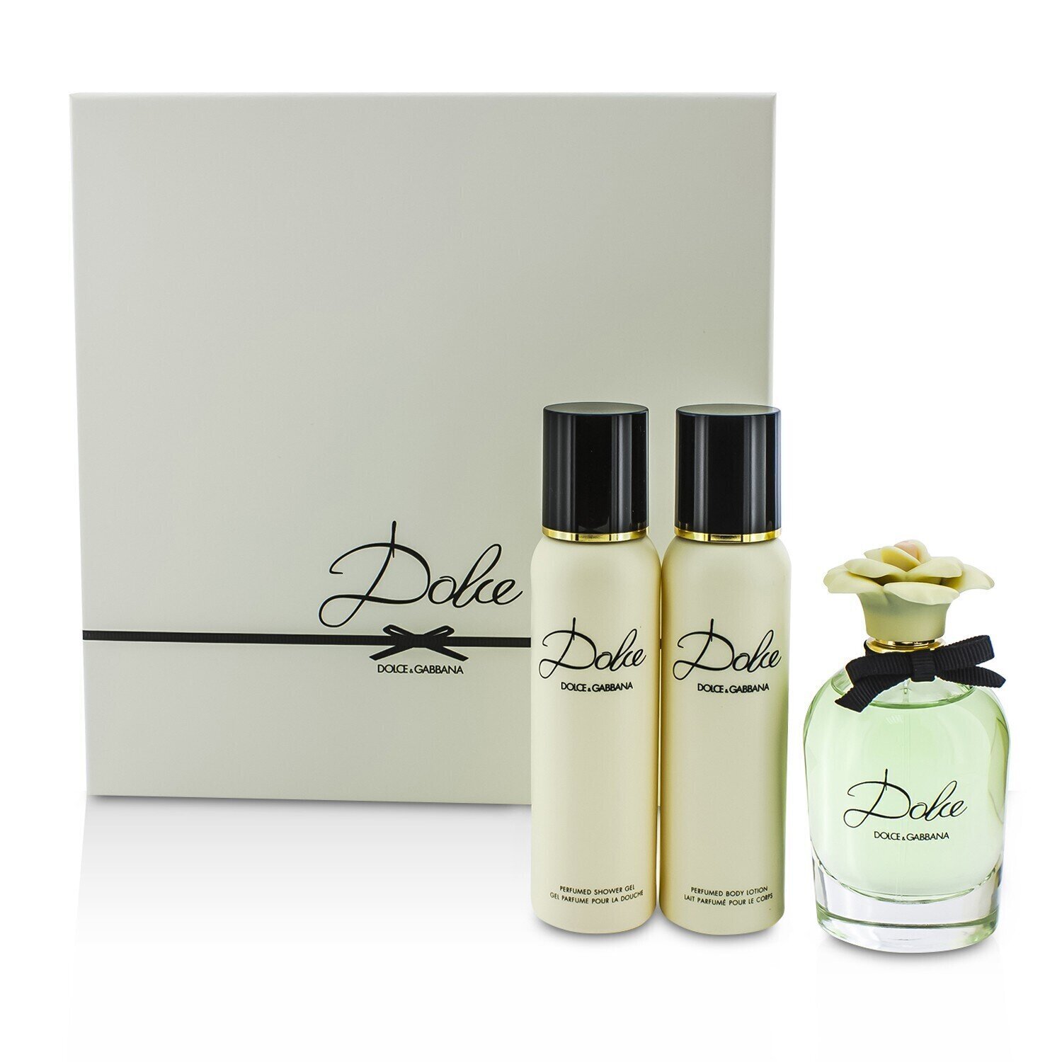 Dolce & Gabbana Dolce Coffret: Eau De Parfum Spray 75ml/2.5oz + Body Lotion 100ml/3.3oz + Shower Gel 100ml/3.3oz 3pcs
