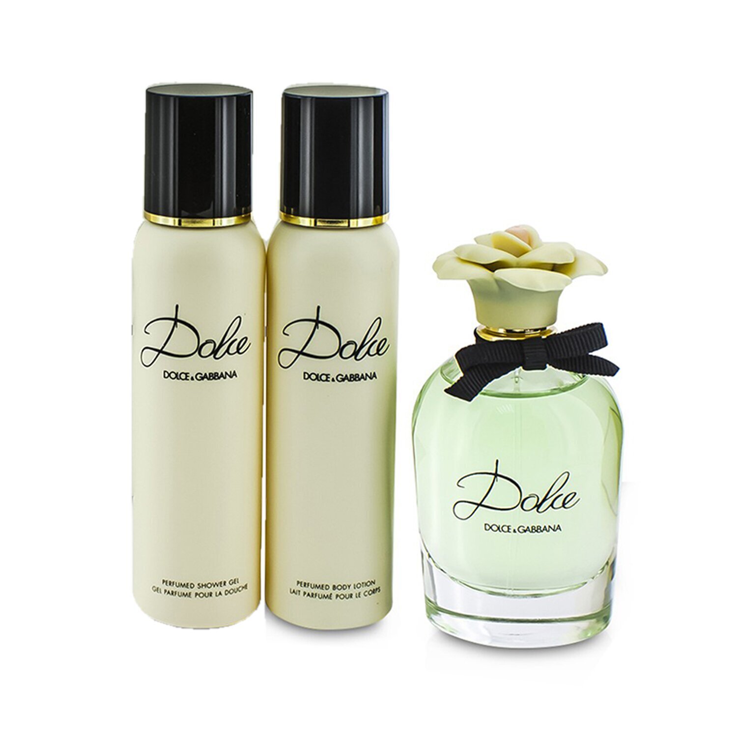 Dolce & Gabbana Dolce Coffret: Eau De Parfum Spray 75ml/2.5oz + Body Lotion 100ml/3.3oz + Shower Gel 100ml/3.3oz 3pcs
