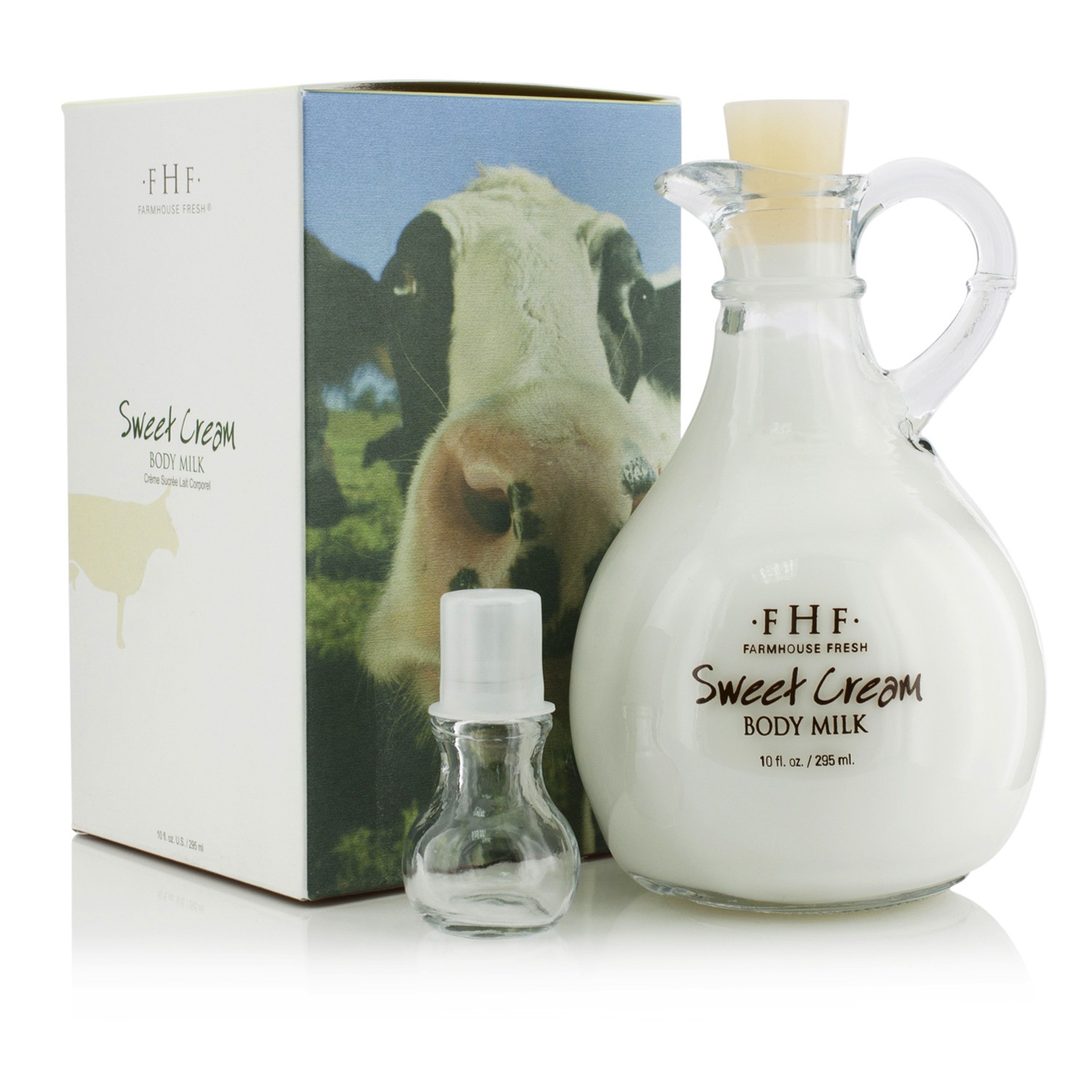 Farmhouse Fresh Sweet Cream Body Milk - Decorative Cruet 295ml/10oz