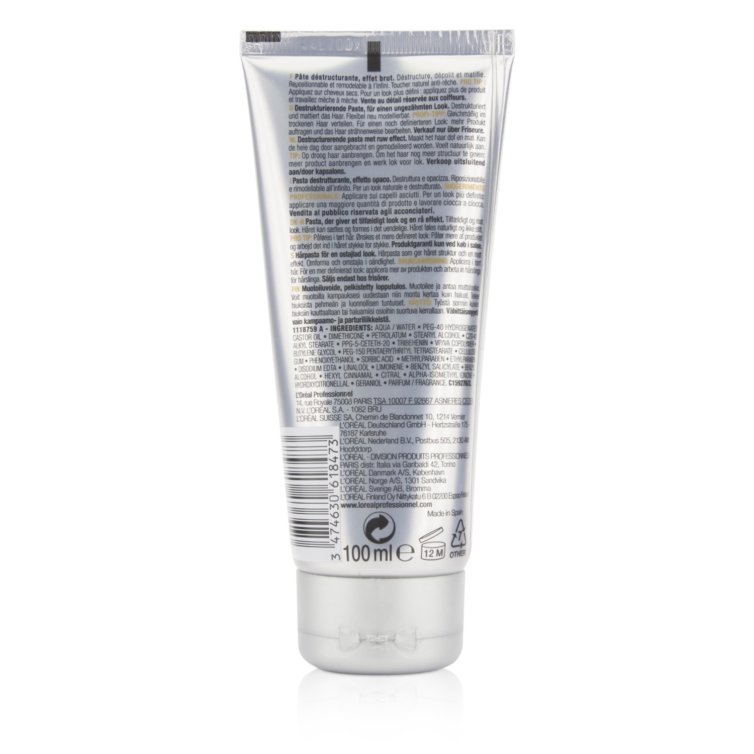L'Oreal Professionnel Wild Styles by Tecni.Art Depolish Destructuring Paste (Rough Effect) 100ml/3.3oz