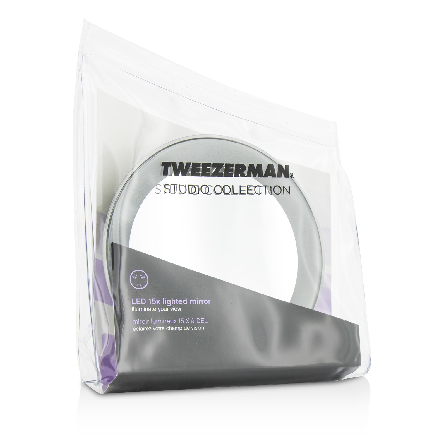 Tweezerman LED 15X Lighted Mirror (Studio Collection) Picture Color