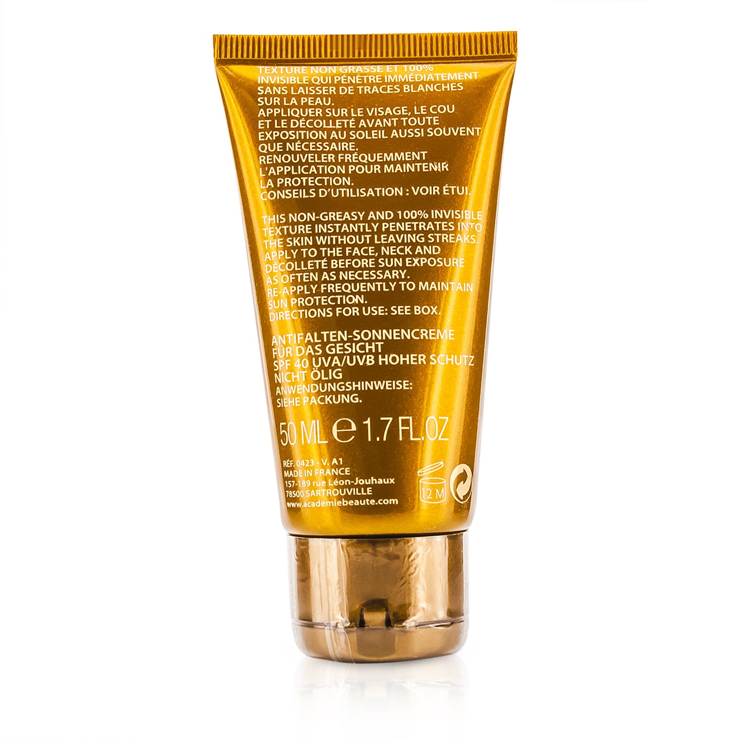 Academie Krem do opalania do twarzy Scientific System Face Age Recovery Sunscreen Cream SPF40 50ml/1.7oz