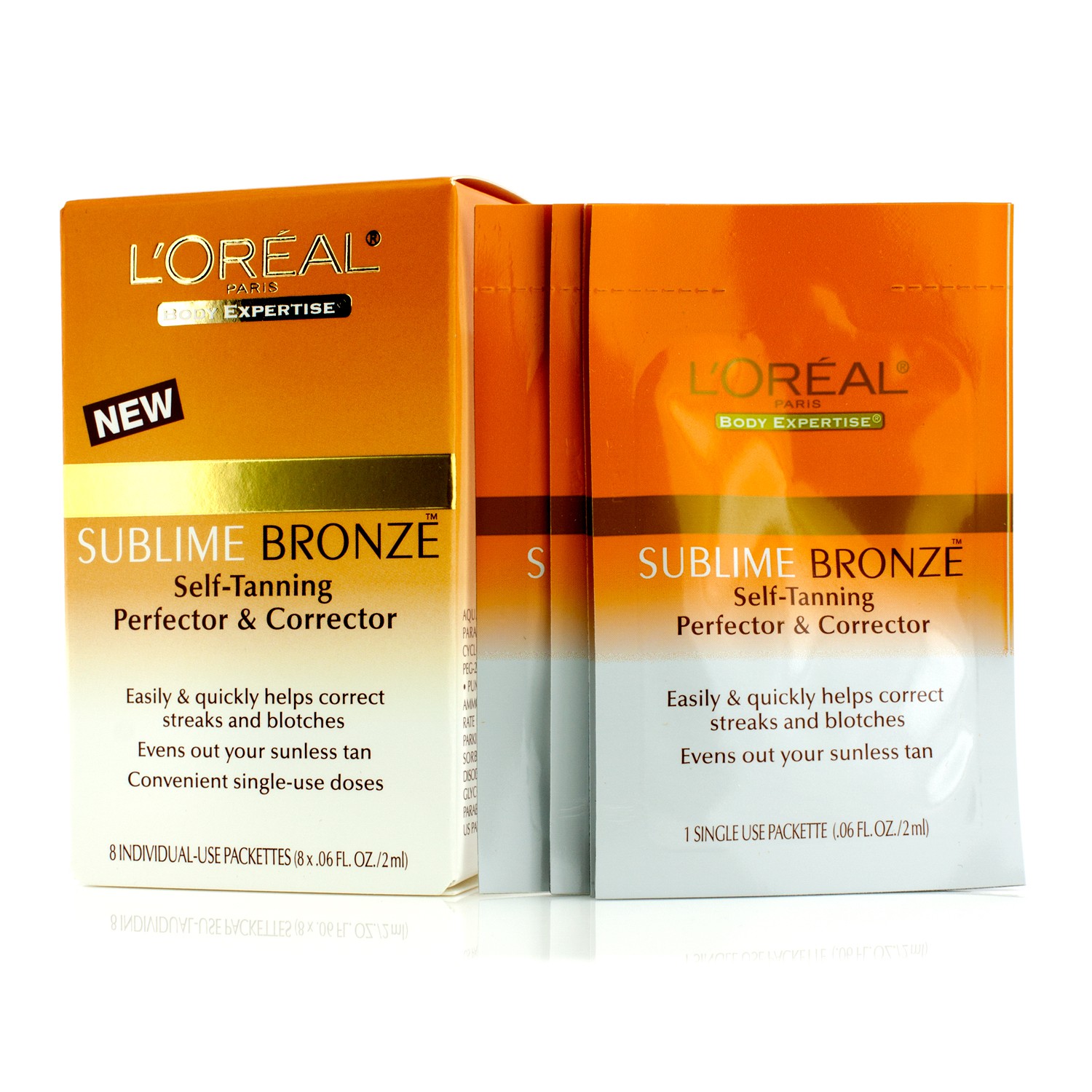 L'Oreal Sublime Bronze Self-Tanning Perfector & Corrector 8x2ml/0.06oz