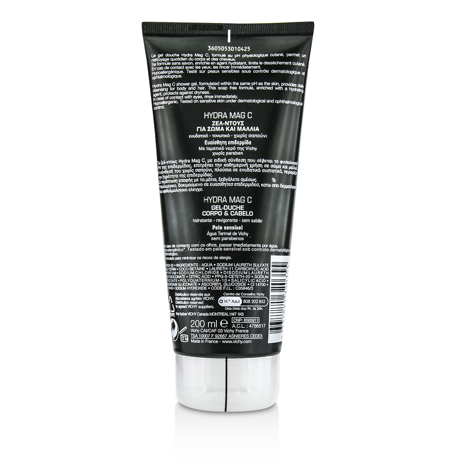 Vichy Hydra Mag C Body & Hair Shower Gel (For Sensitive Skin) 200ml/6.7oz