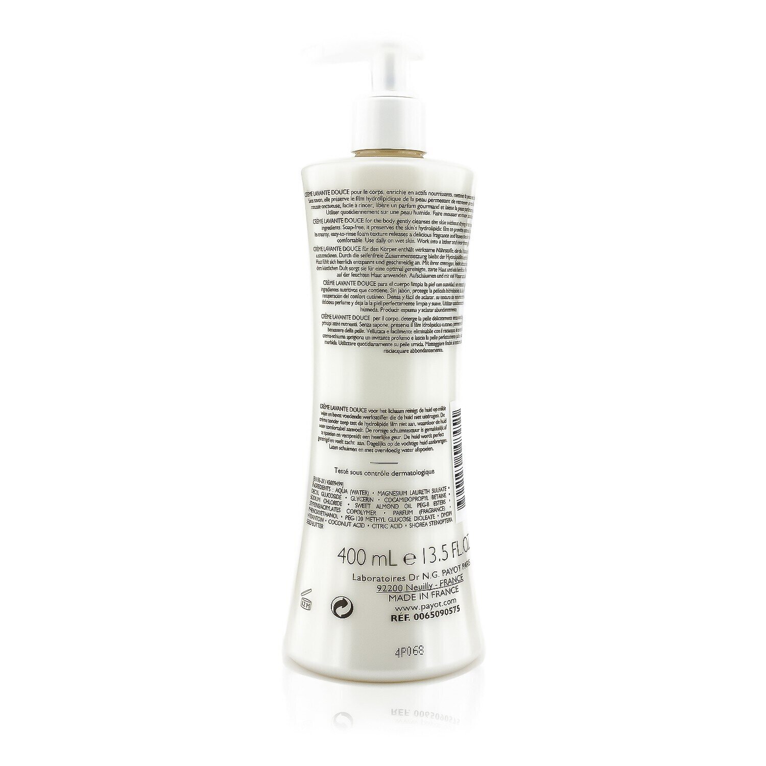 Payot Le Corps Creme Lavante Douce - Cleansing & Nourishing Body Care 400ml/13.5oz