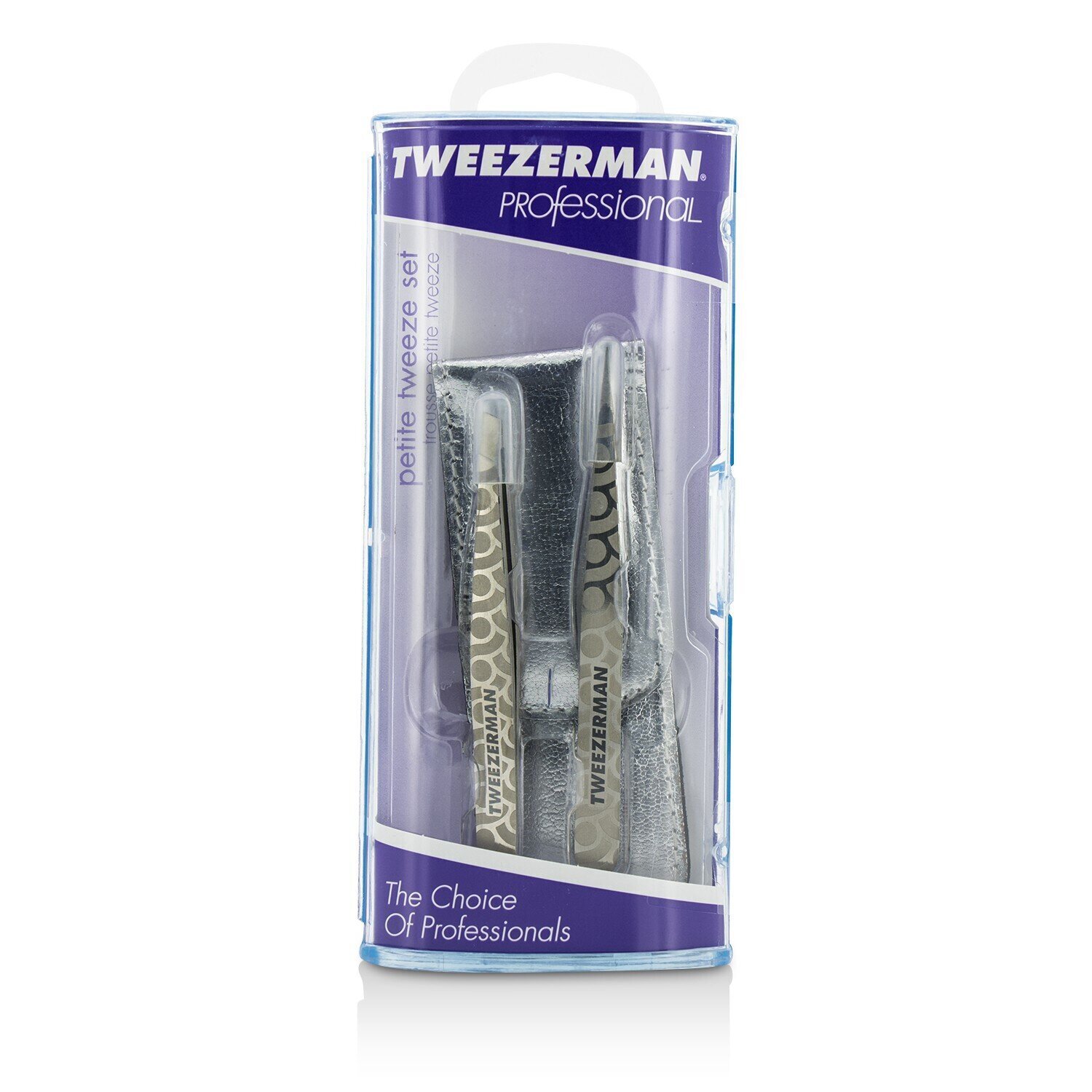 Tweezerman Zestaw Professional Petite Tweeze Set: Slant Tweezer + Point Tweezer 2pcs