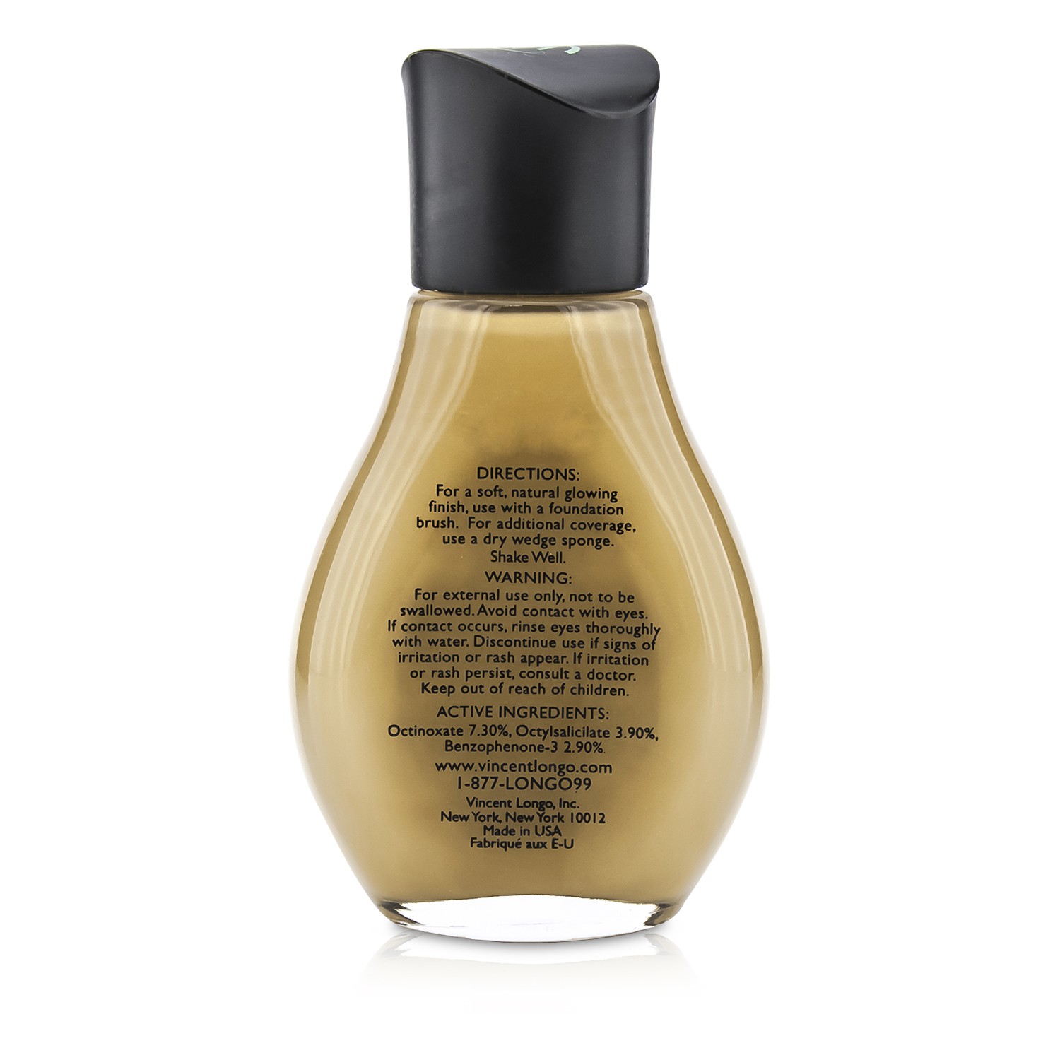 Vincent Longo Liquid Canvas Dew Finish Foundation SPF15 (Radiant Glow) 30ml/1oz