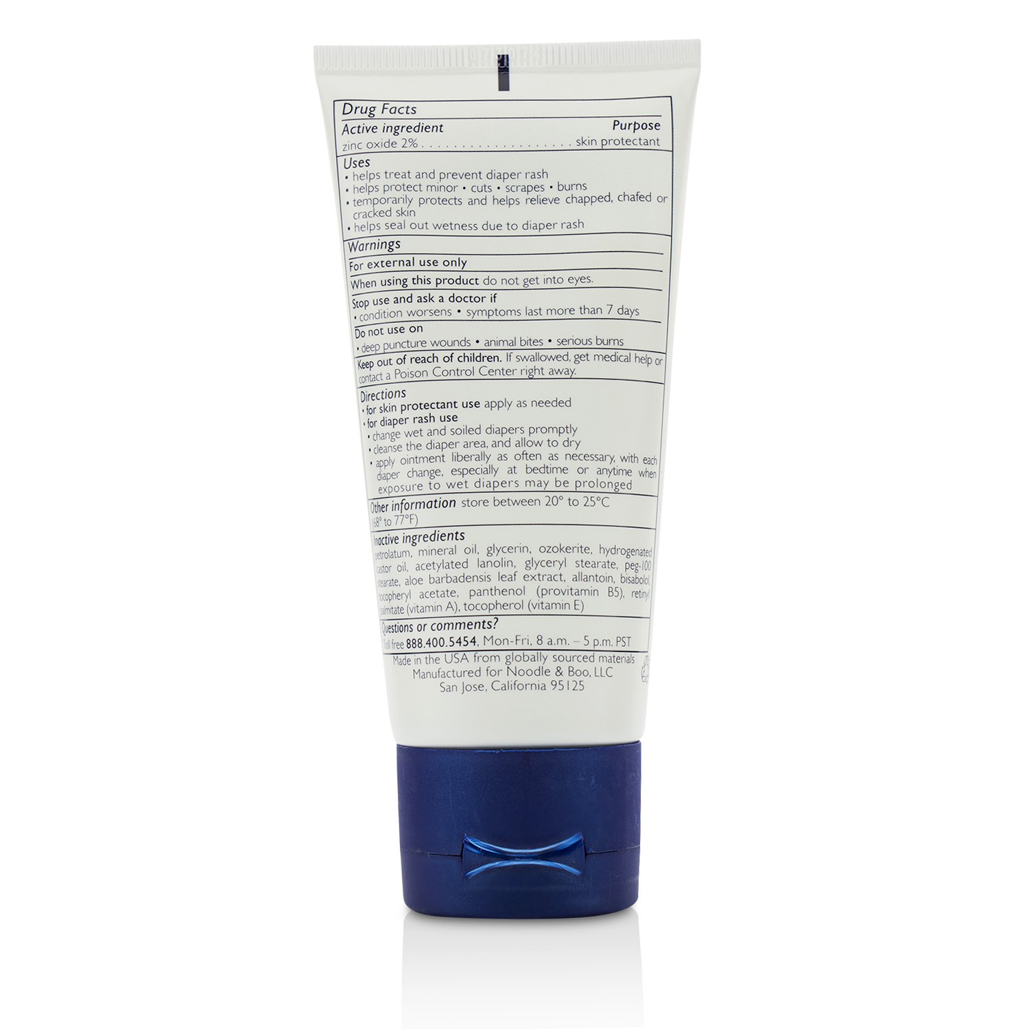 Noodle & Boo Ultimate Ointment - Fragrance Free For Diaper Rash & Chapped, Chafed Or Cracked Skin 70.9g/2.5oz