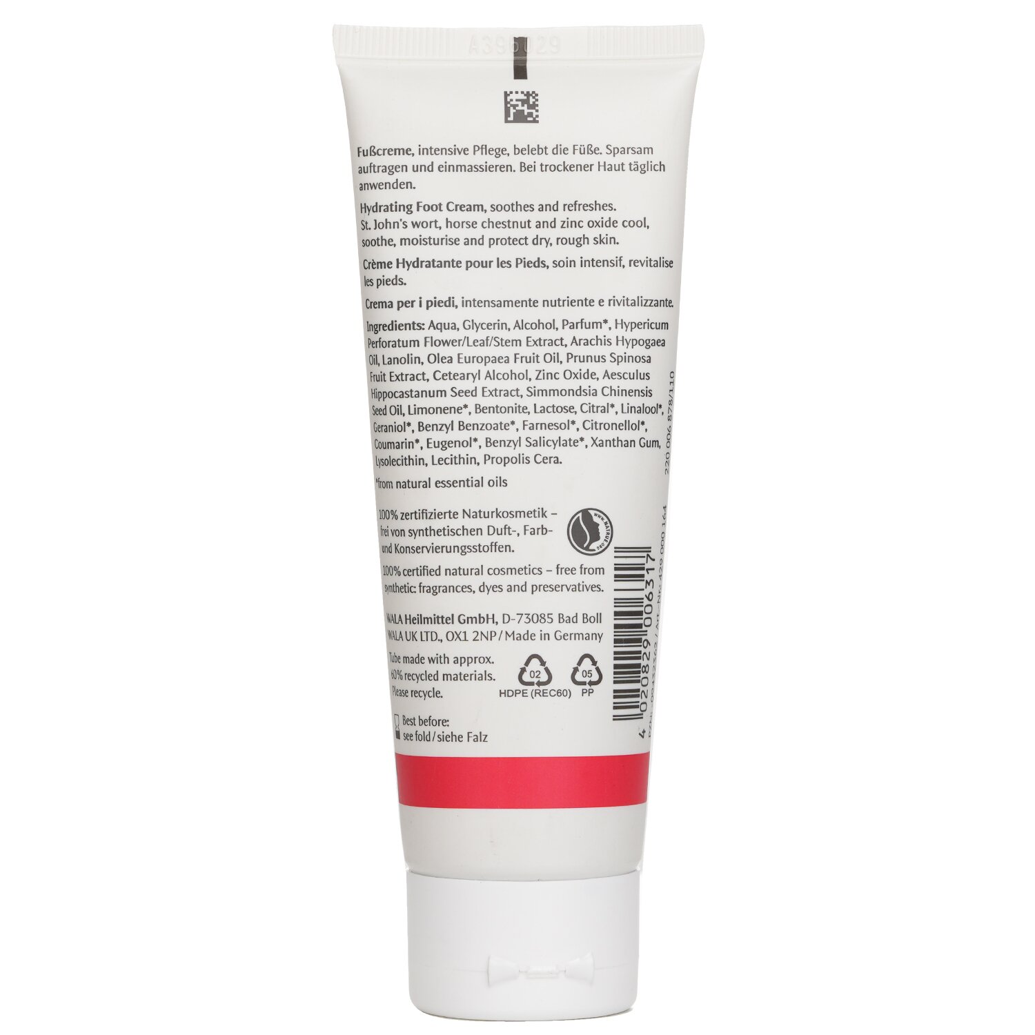 Dr. Hauschka Crema Hidratante de Pies 75ml/2.5oz