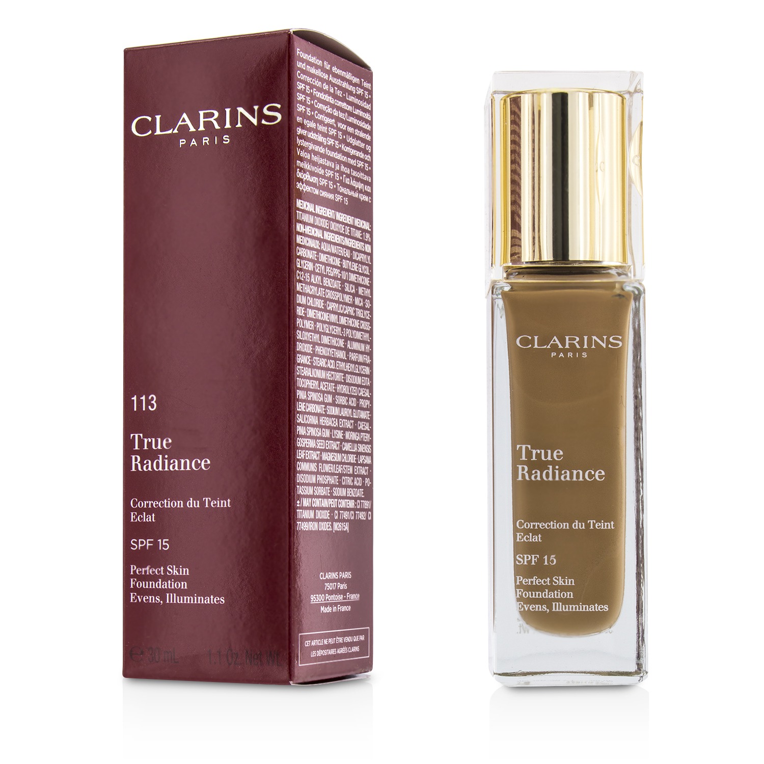 Clarins True Radiance Основа SPF15 30ml/1.1oz