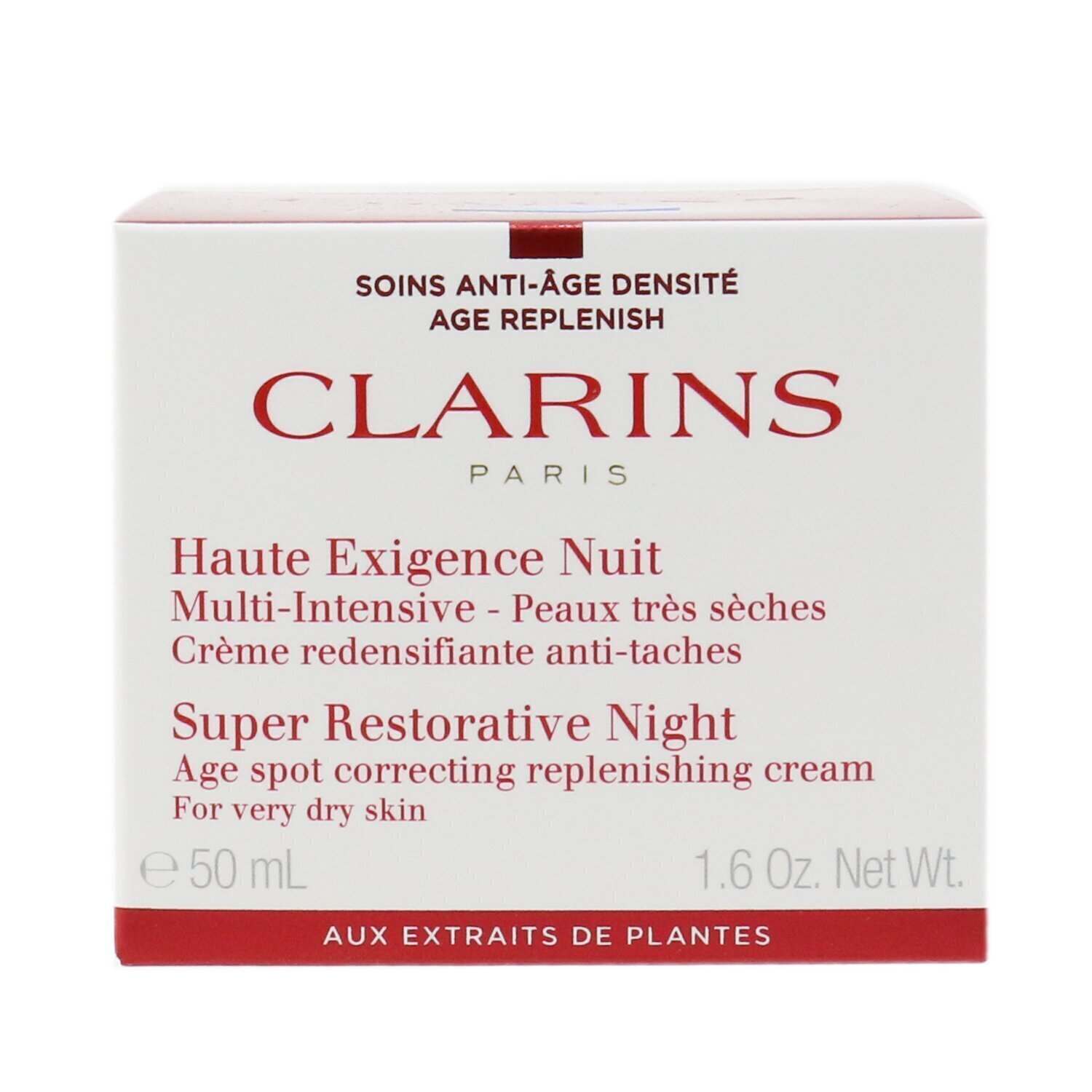 Clarins ครีมกลางคืน Super Restorative Night Age Spot Correcting Replenishing Cream (สำหรับผิวแห้งมาก) 50ml/1.6oz