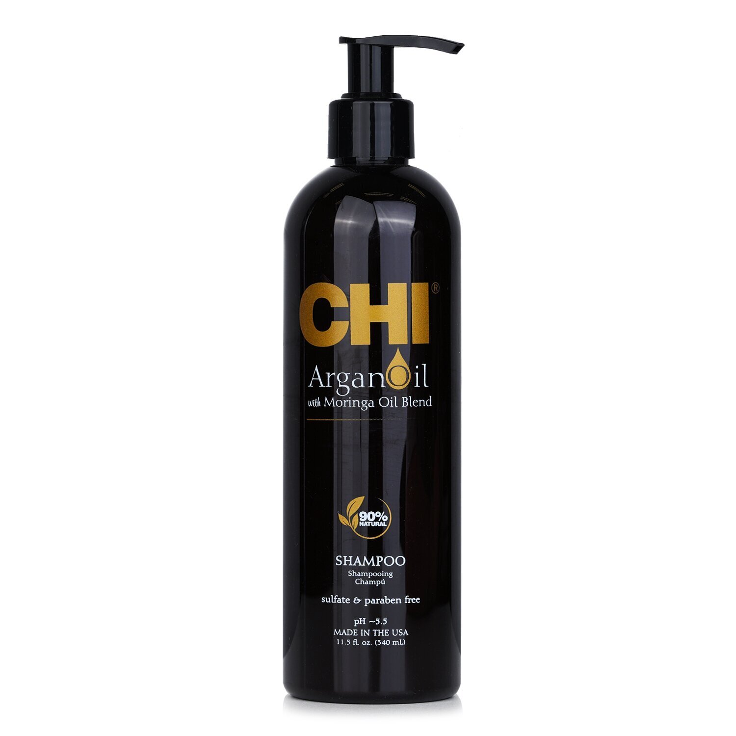 CHI Argan Oil Plus Moringa Oil Champú - Libre de Sulfatos & Parabenos 340ml/11.5oz