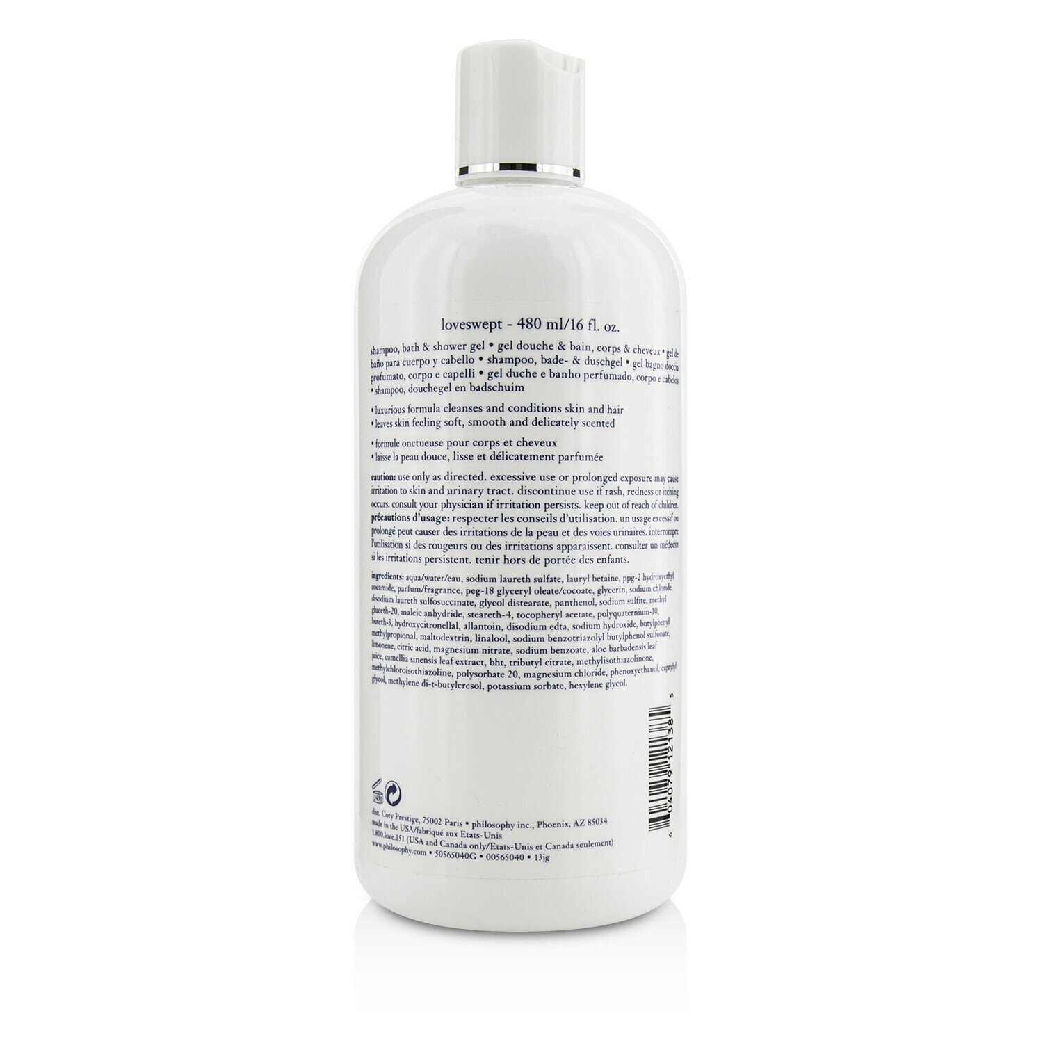 Philosophy Loveswept Şampun, Vanna və Duş Geli 480ml/16oz