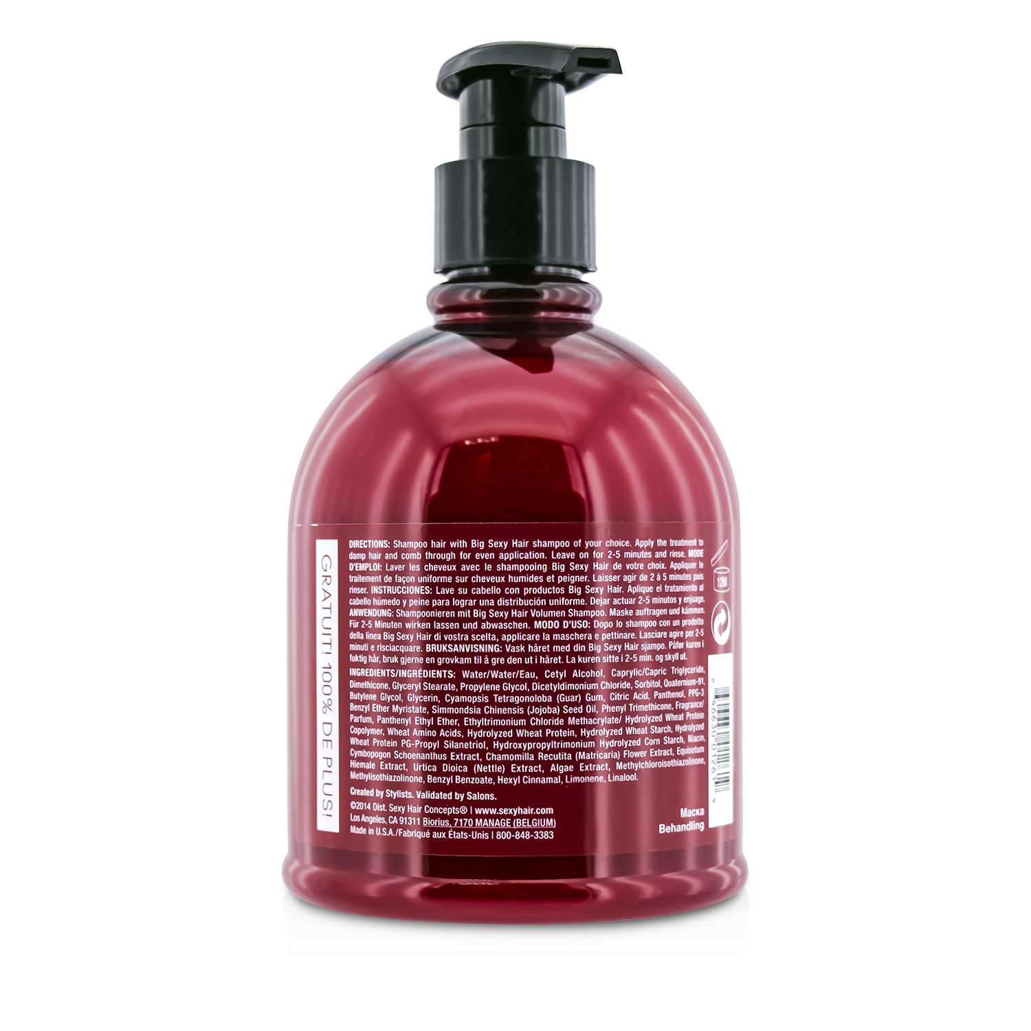 Sexy Hair Concepts Big Sexy Hair Volumizing Treatment Body Booster 500ml/16.9oz