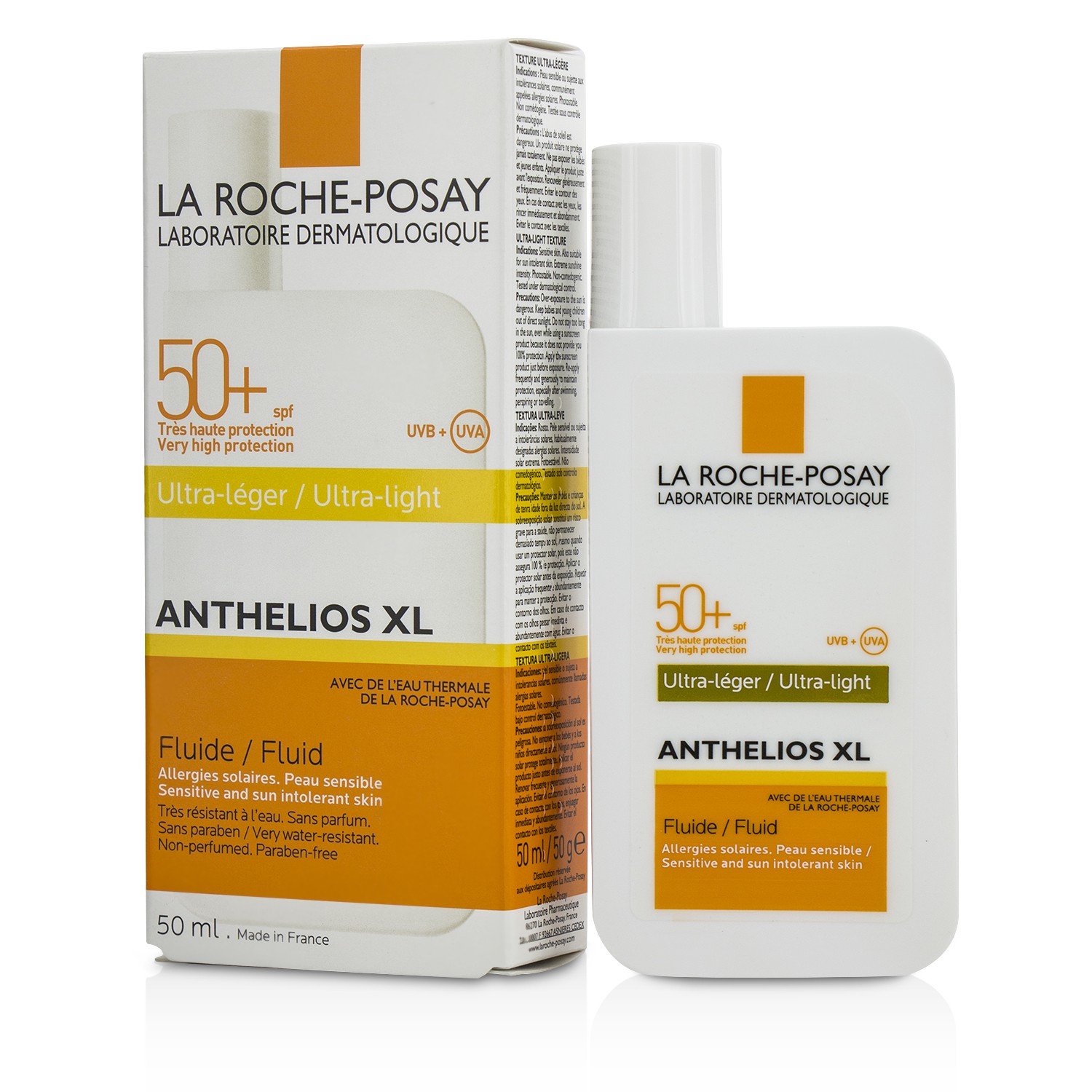 La Roche Posay Anthelios XL Fluid SPF 50+ - For Sensitive & Sun Intolerant Skin 50ml/1.69oz