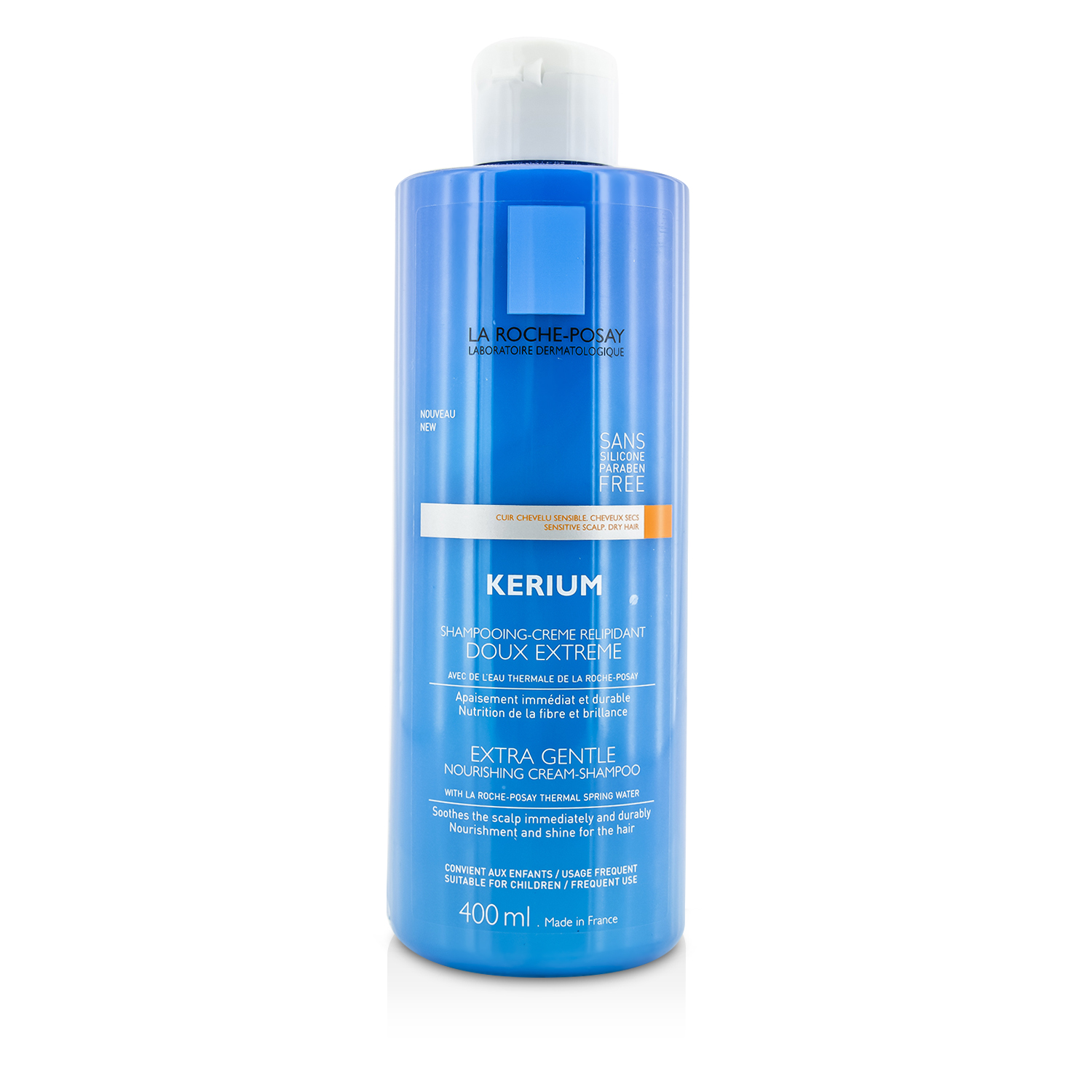 La Roche Posay Kerium Extra Gentle Nourishing Cream-Shampoo with La Roche-Posay Thermal Spring Water 400ml/13.5oz