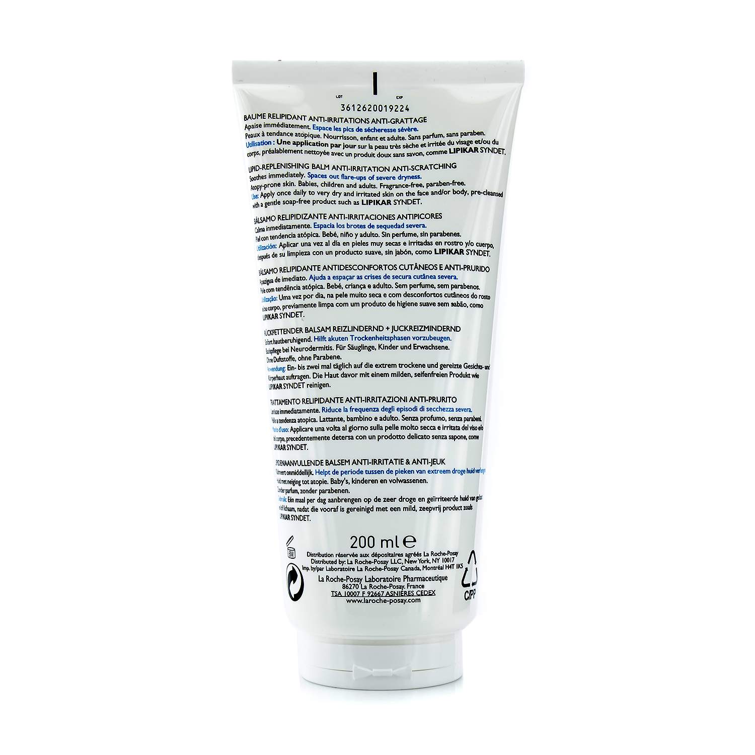 La Roche Posay Lipikar Baume AP+ Lipid-Replenishing Balm Anti-Irritation Anti-Scratching 200ml/6.76oz