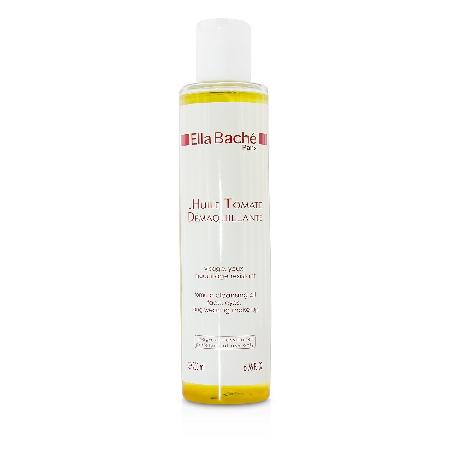Ella Bache Tomato Cleansing Oil for Face & Eyes, Long-Wearing Make-Up (Salon Product) 200ml/6.76oz