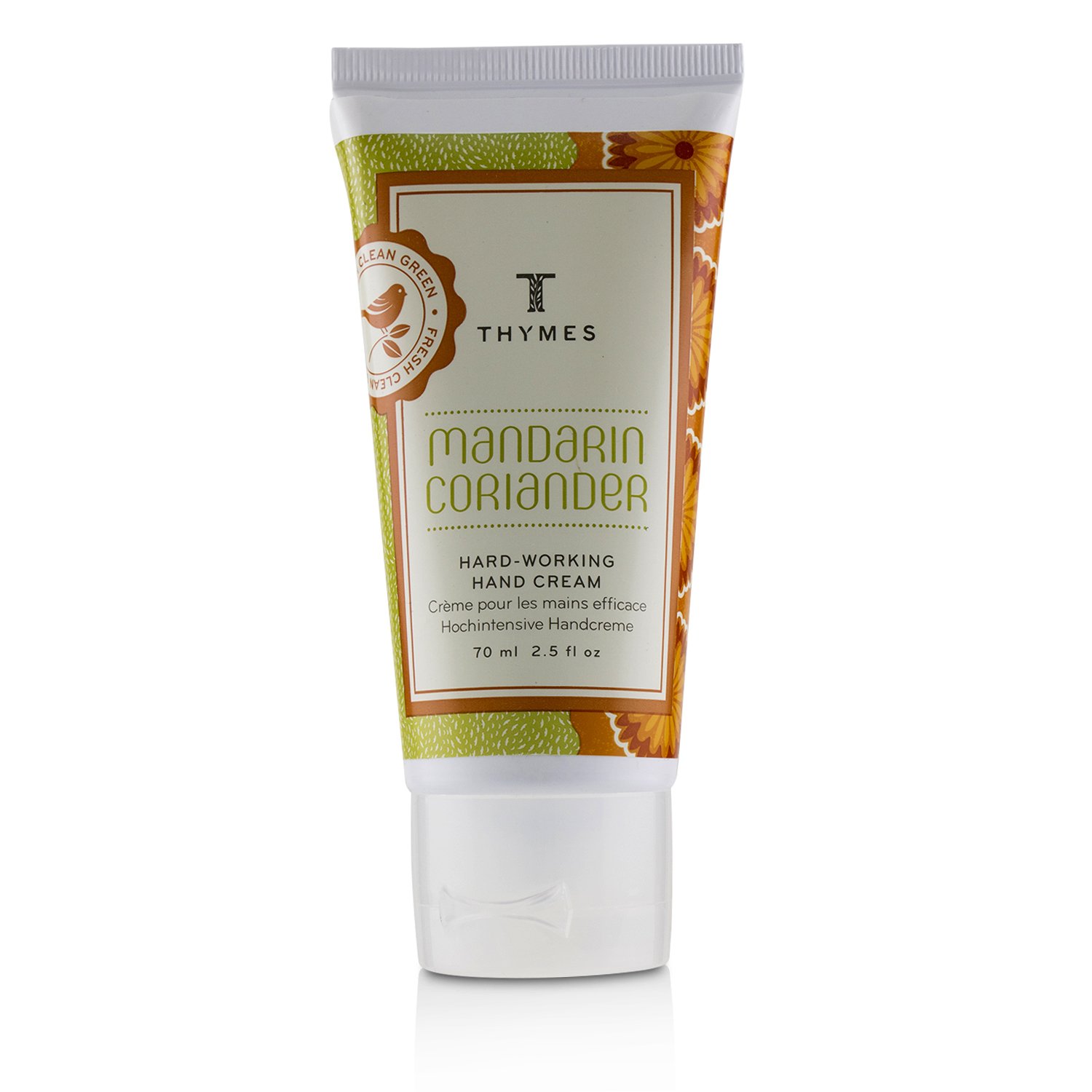 Thymes Mandarin Coriander Hard Working Hand Cream 70ml/2.5oz