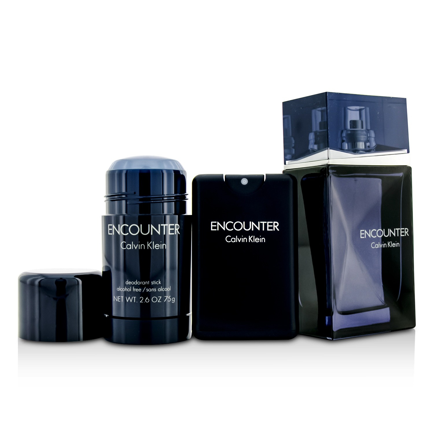 Calvin Klein Encounter Coffret: Eau De Toilette Spray 100ml/3.4oz + Eau De Toilette Spray 20ml/0.67oz + Deodorant Stick 75ml/2.6oz 3pcs