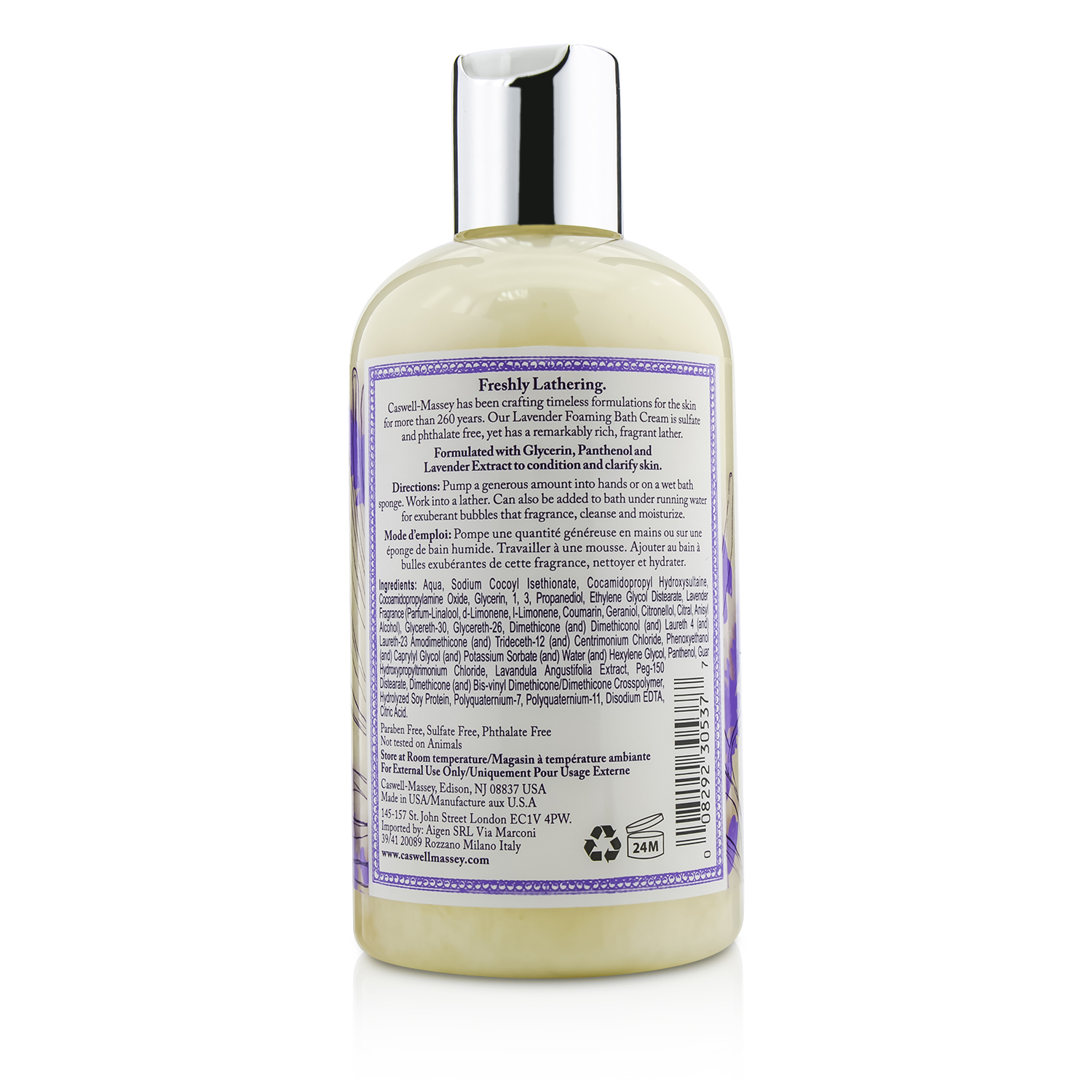 Caswell Massey Lavendar Пенящийся Крем для Ванн 300ml/10oz