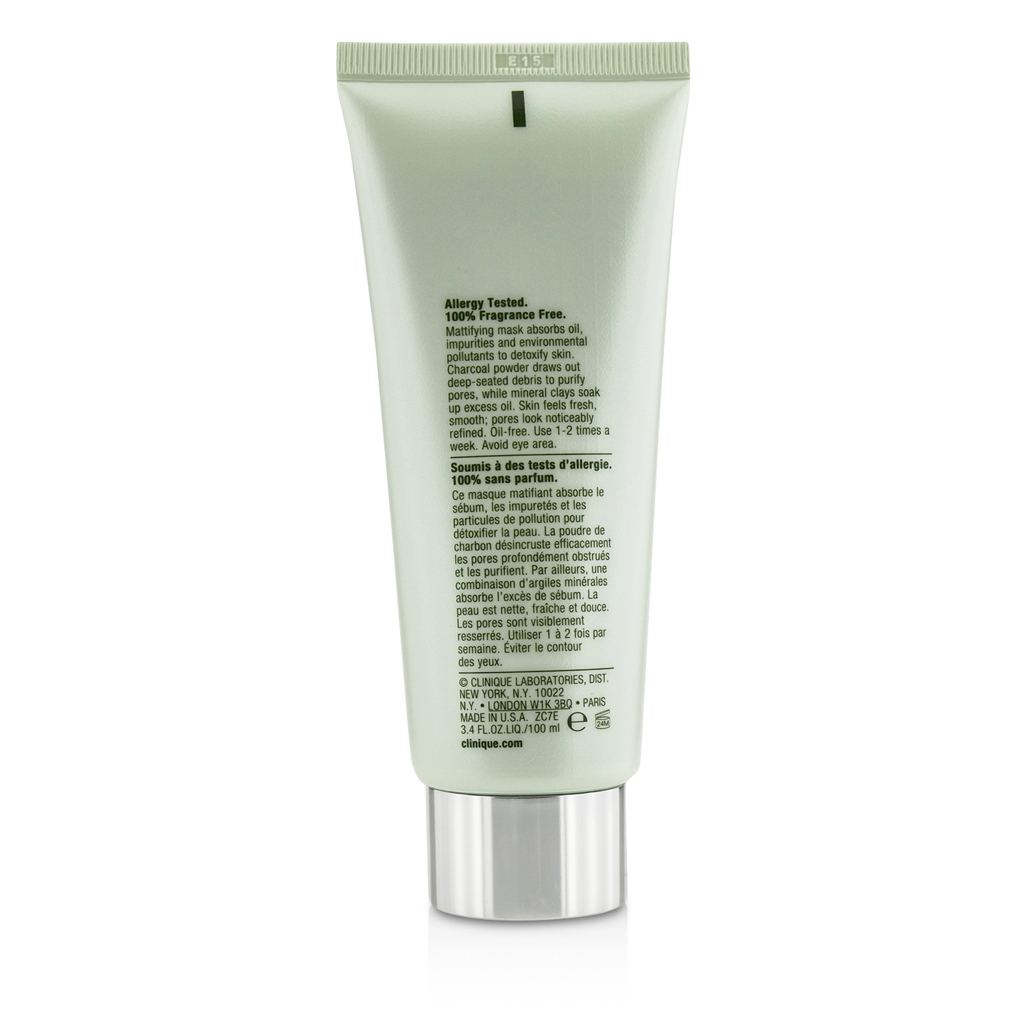 Clinique Pore Refining Solutions Charcoal Mask (Dry Combination to Oily) 100ml/3.4oz